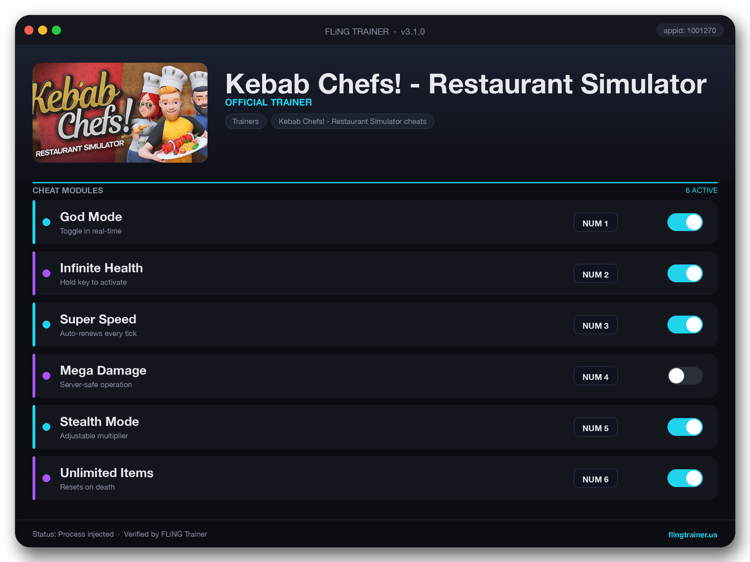 Kebab Chefs! - Restaurant Simulator Trainer interface