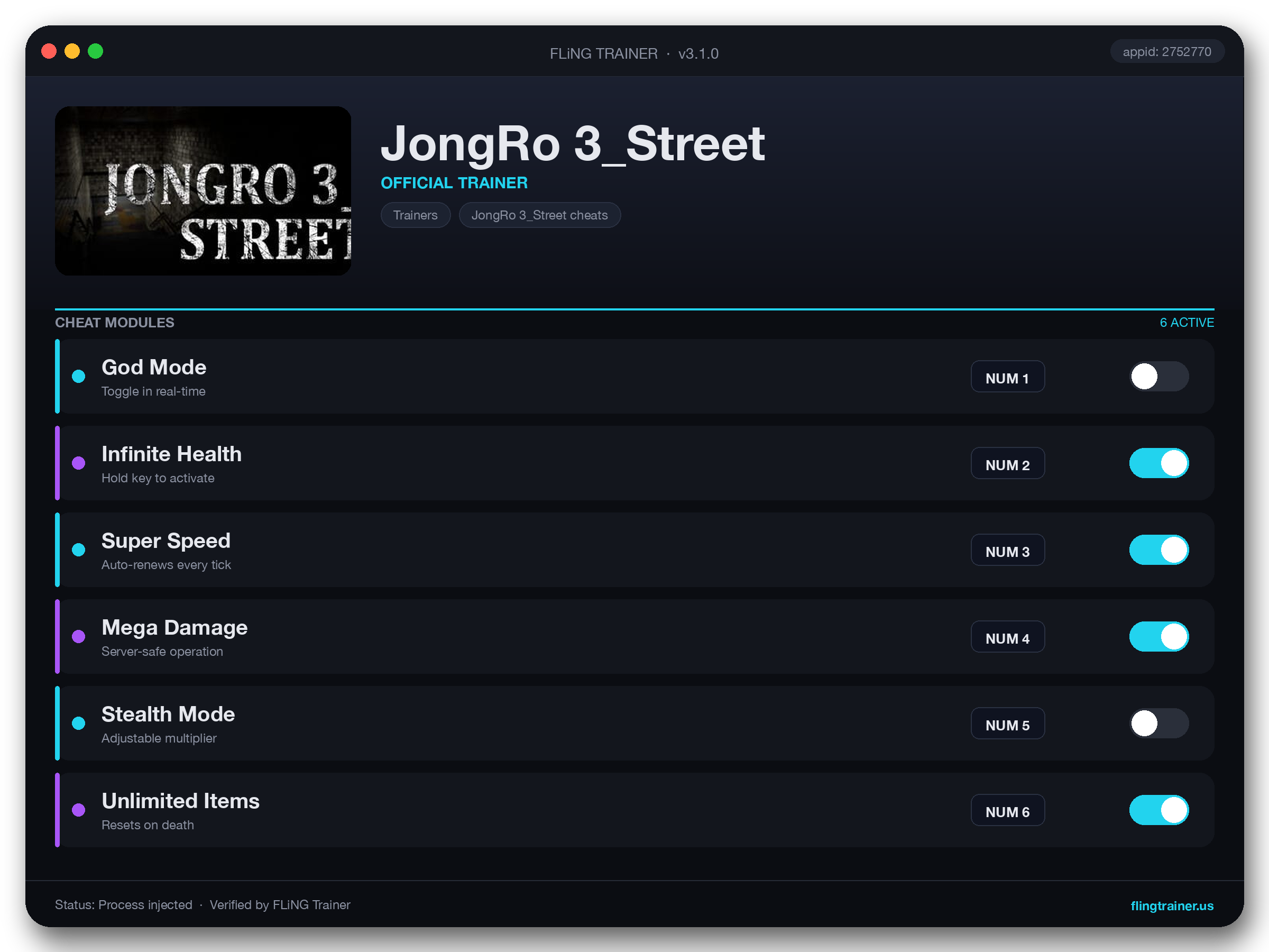 JongRo 3_Street Trainer interface
