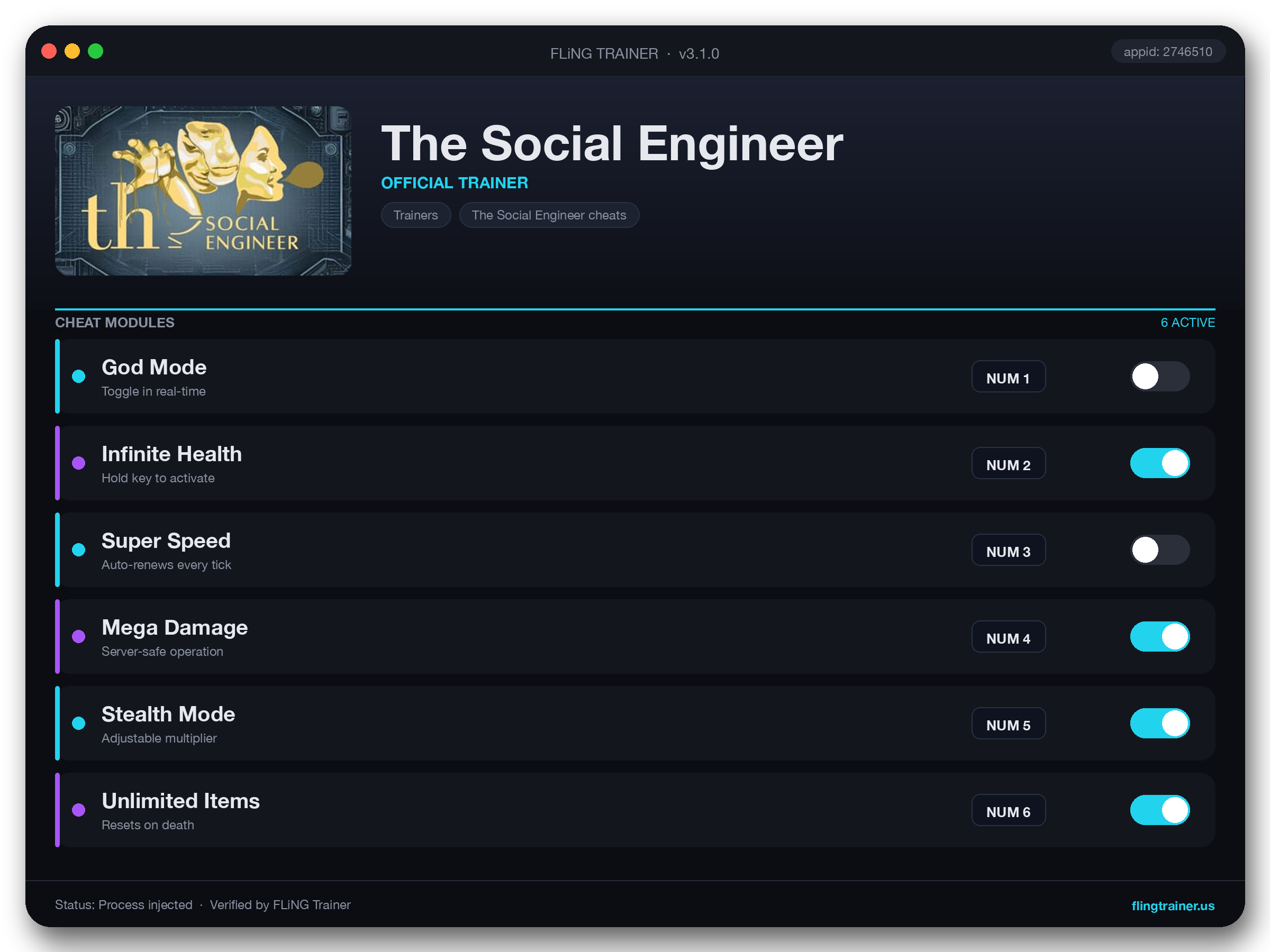 The Social Engineer Trainer interface