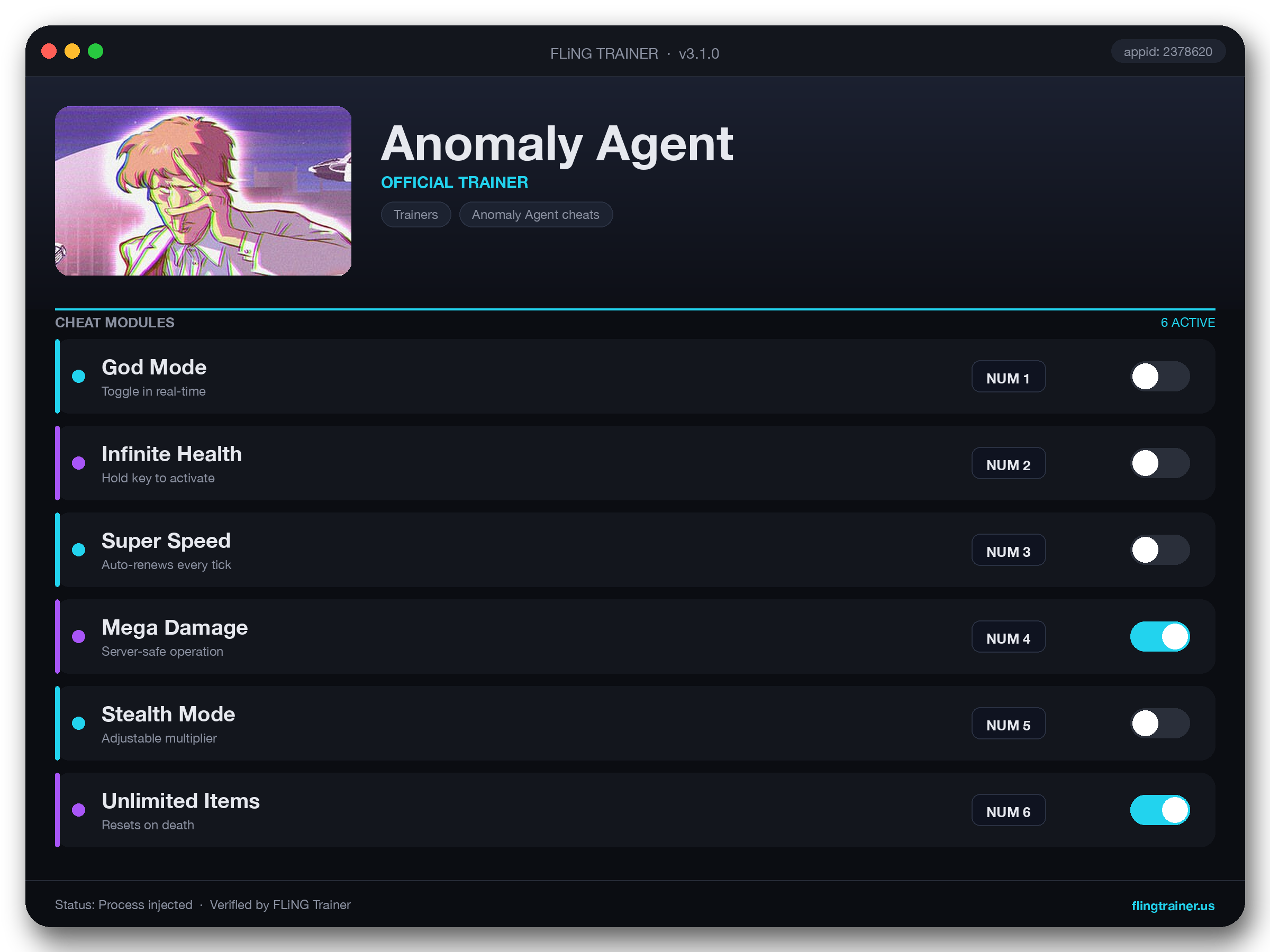 Anomaly Agent Trainer interface