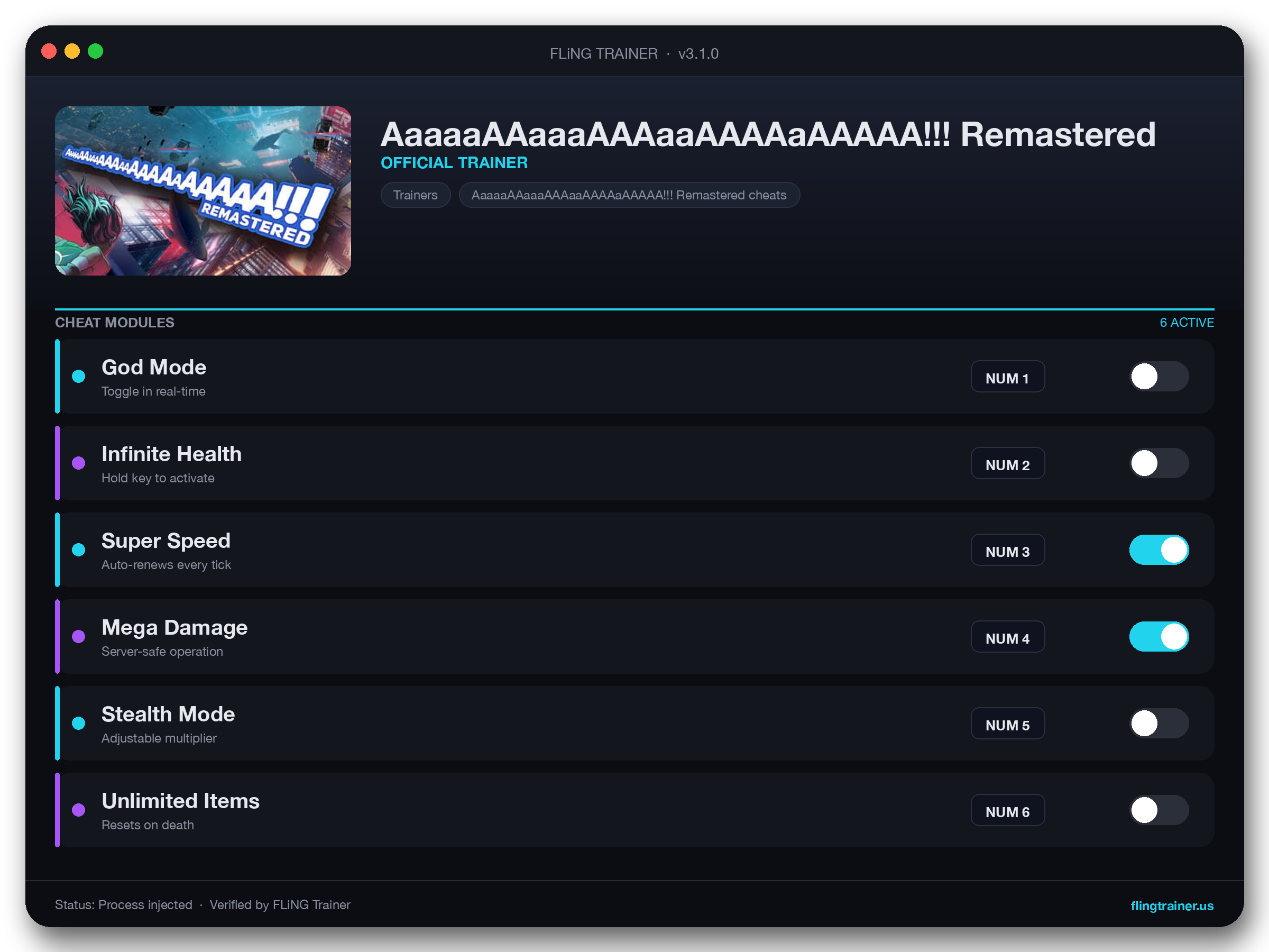 AaaaaAAaaaAAAaaAAAAaAAAAA!!! Remastered Trainer interface