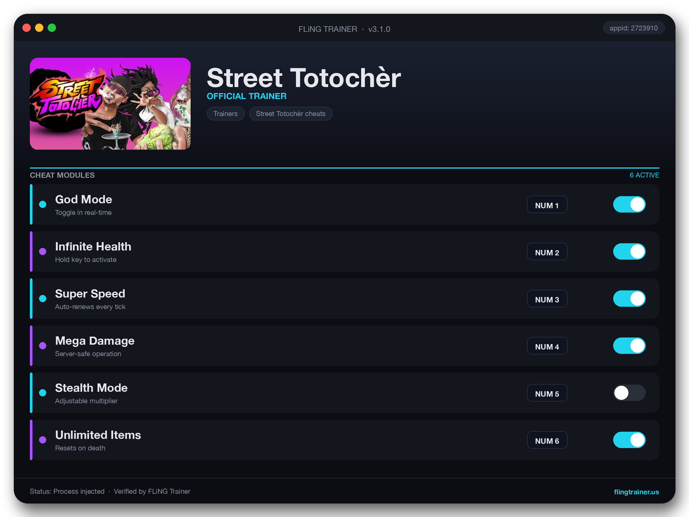 Street Totochèr Trainer interface