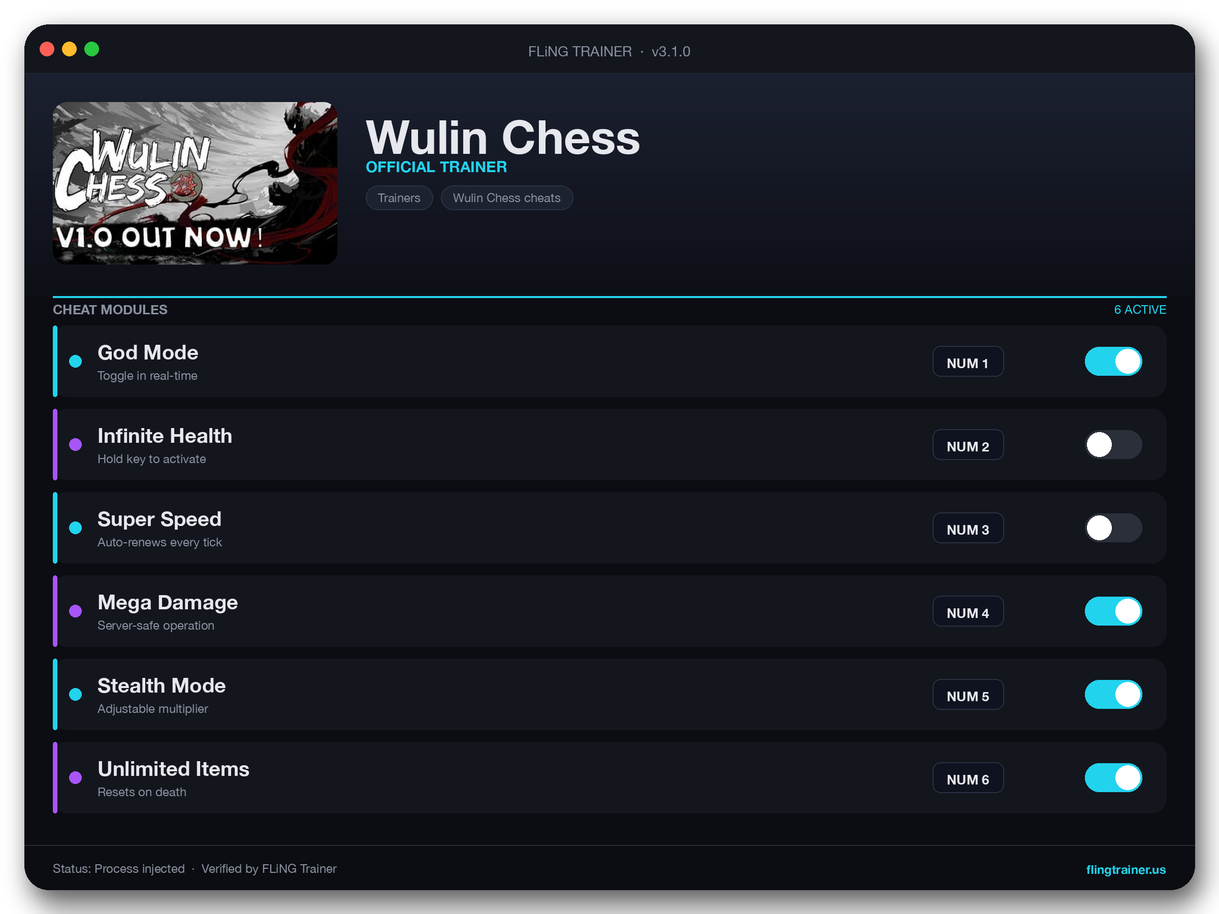 Wulin Chess Trainer interface