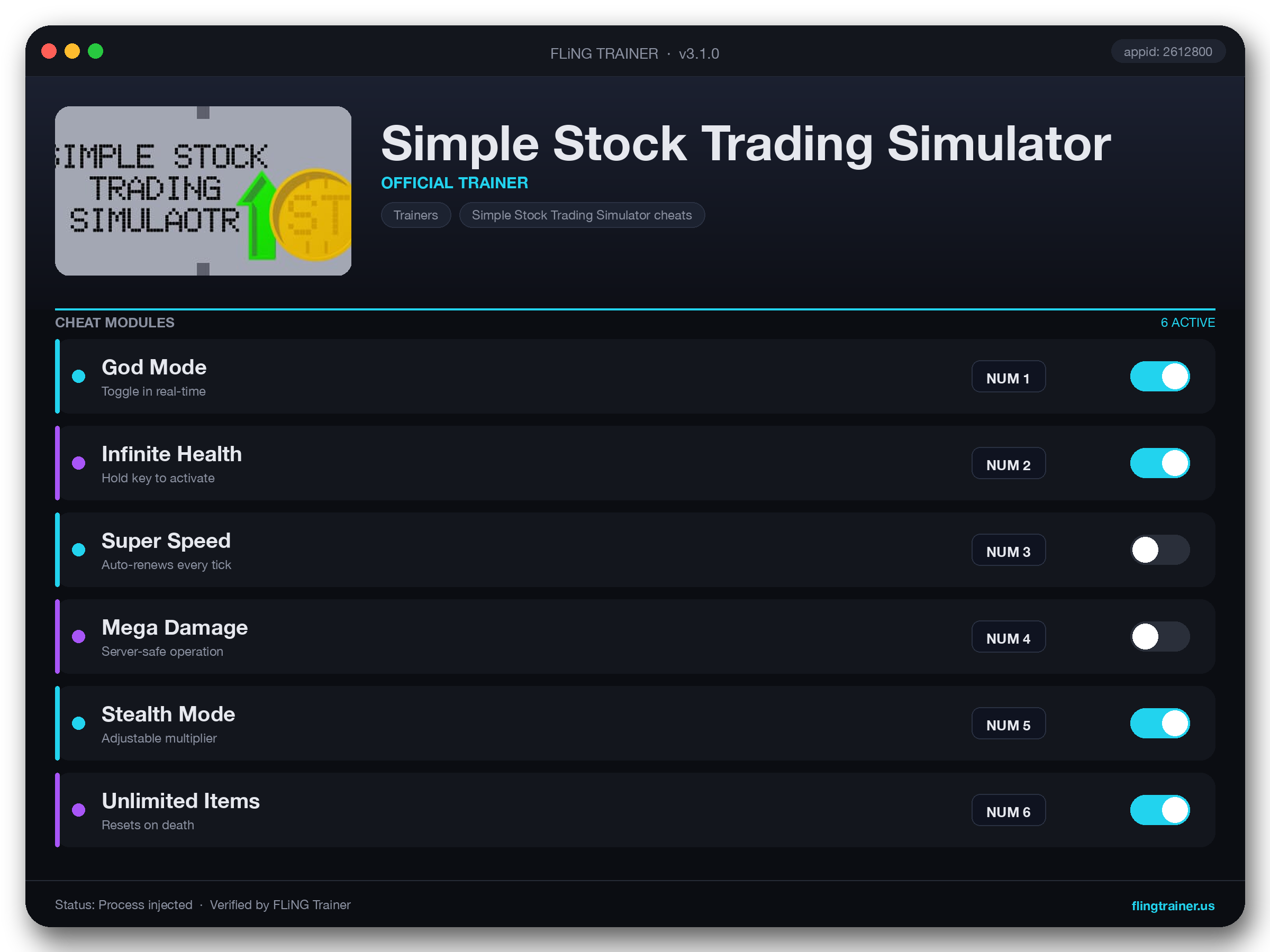 Simple Stock Trading Simulator Trainer interface