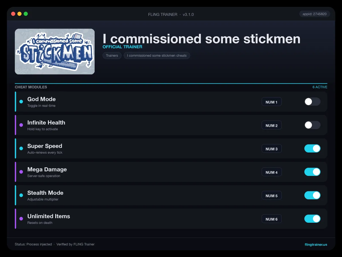 I commissioned some stickmen Trainer interface
