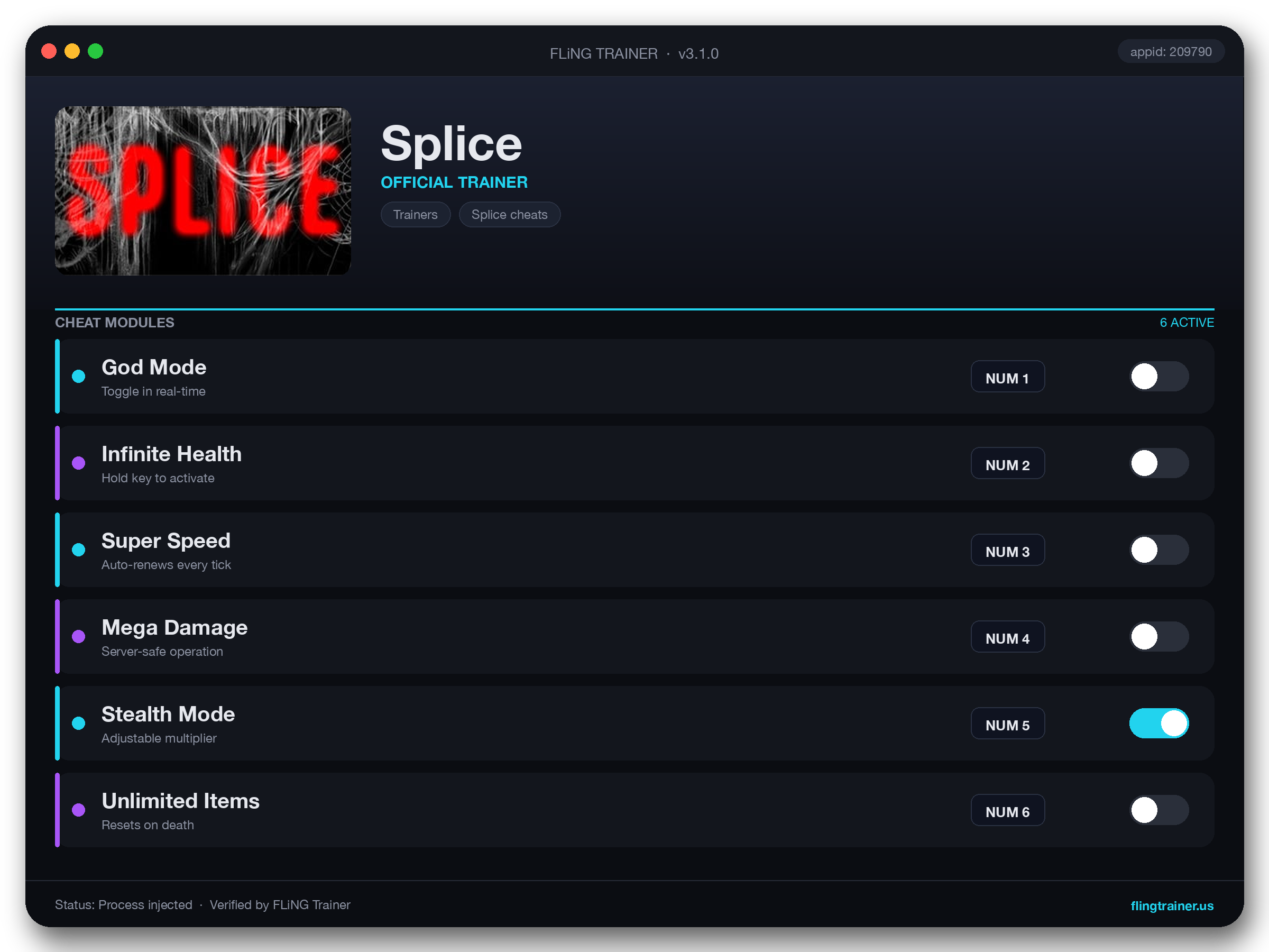 Splice Trainer interface