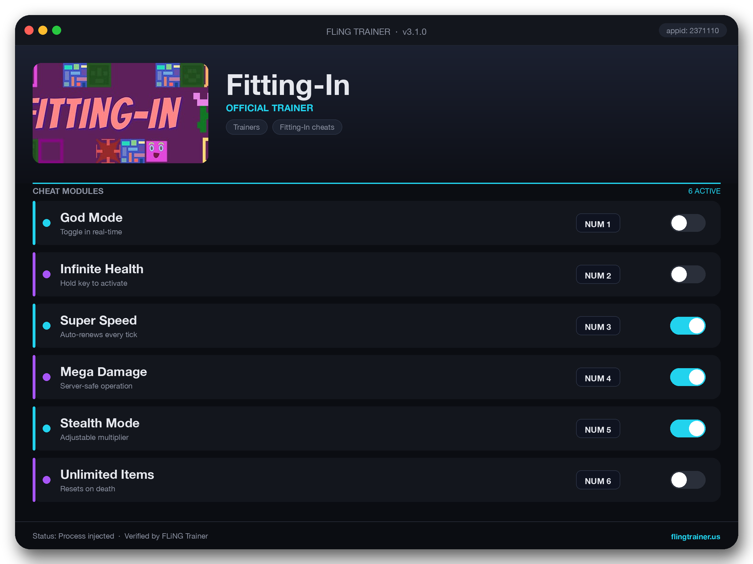 Fitting-In Trainer interface