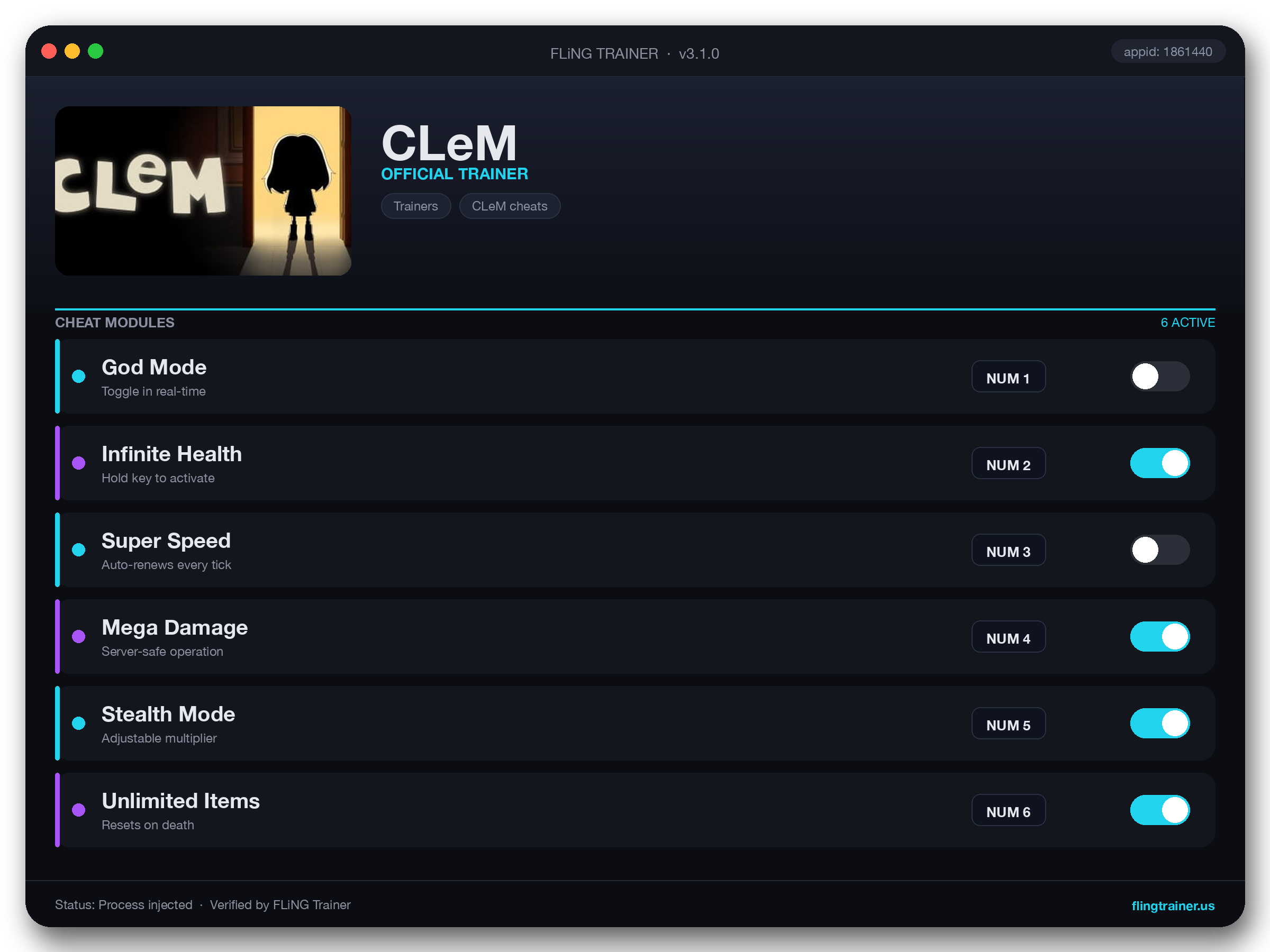 CLeM Trainer interface