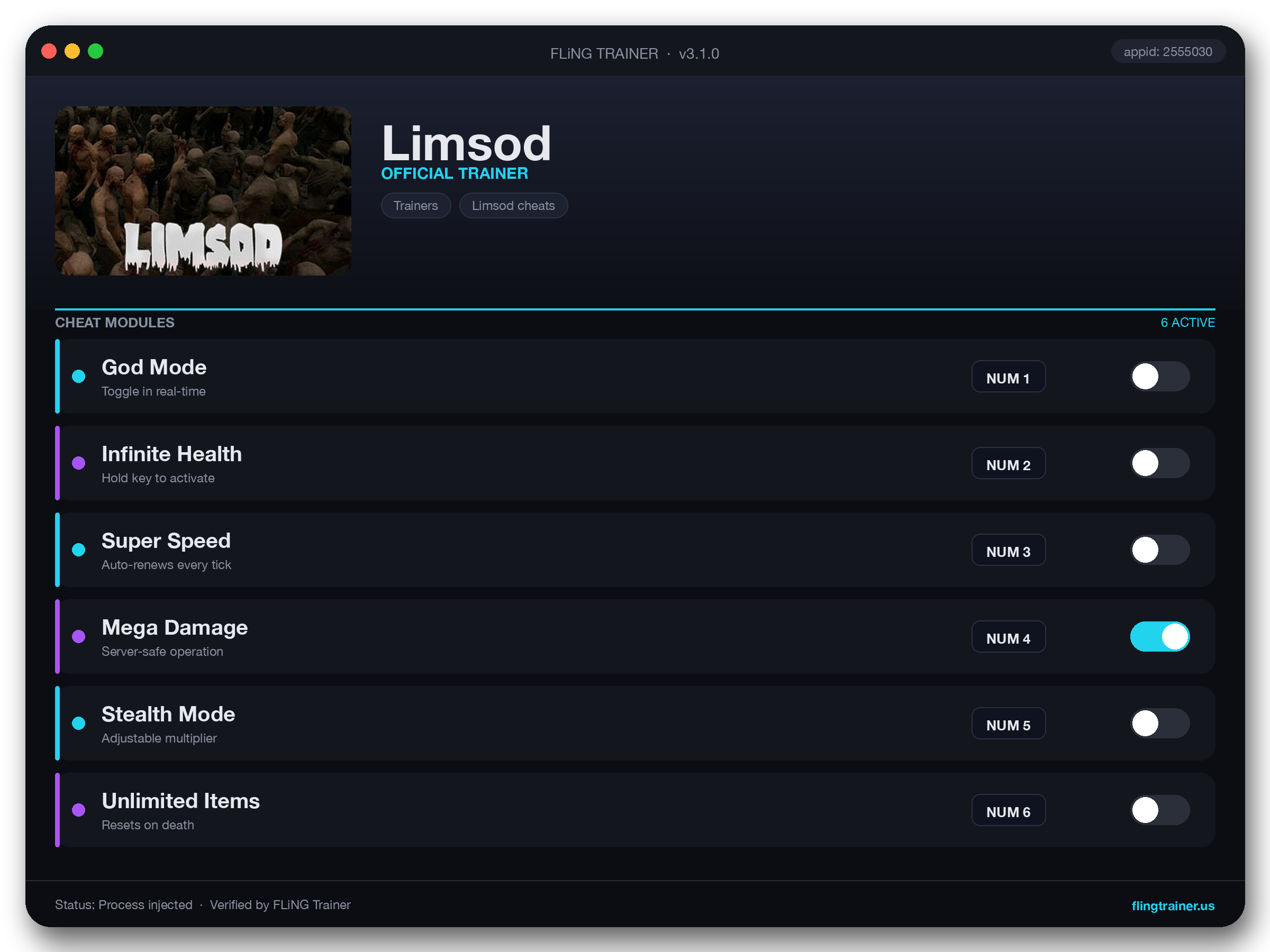 Limsod Trainer interface
