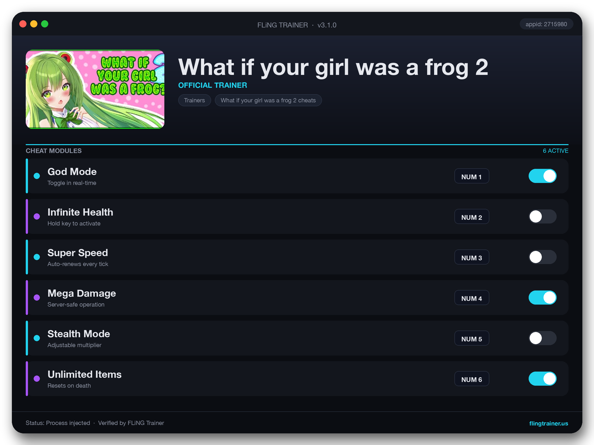 What if your girl was a frog 2 Trainer interface