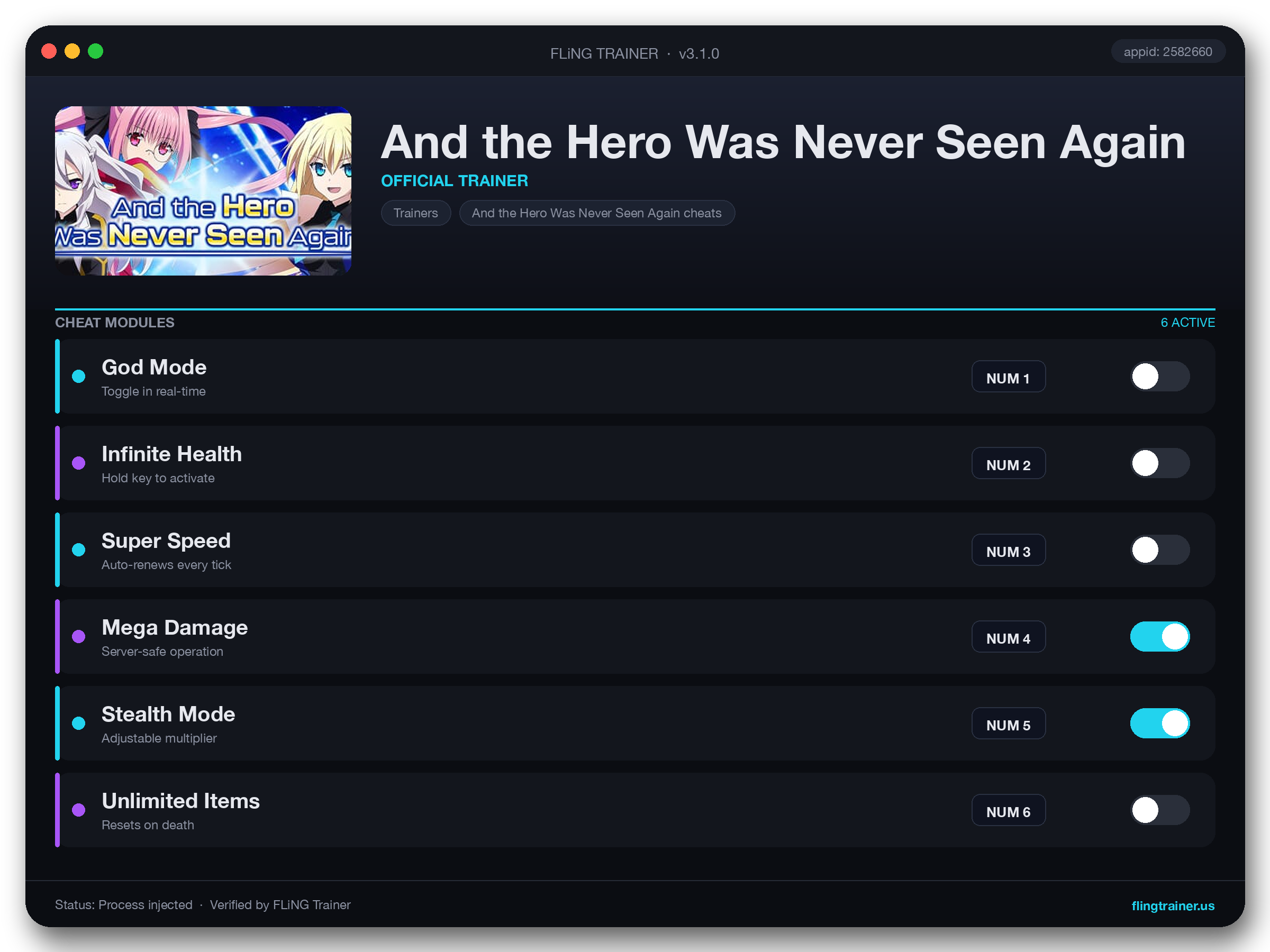 And the Hero Was Never Seen Again Trainer interface