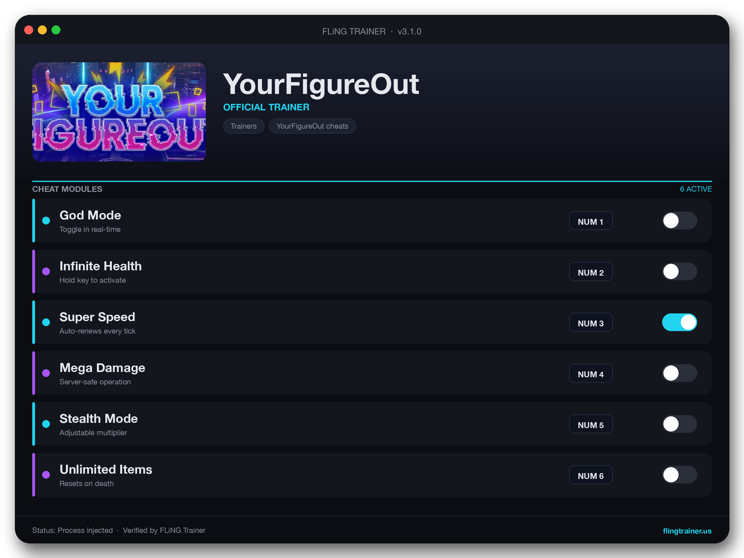YourFigureOut Trainer interface