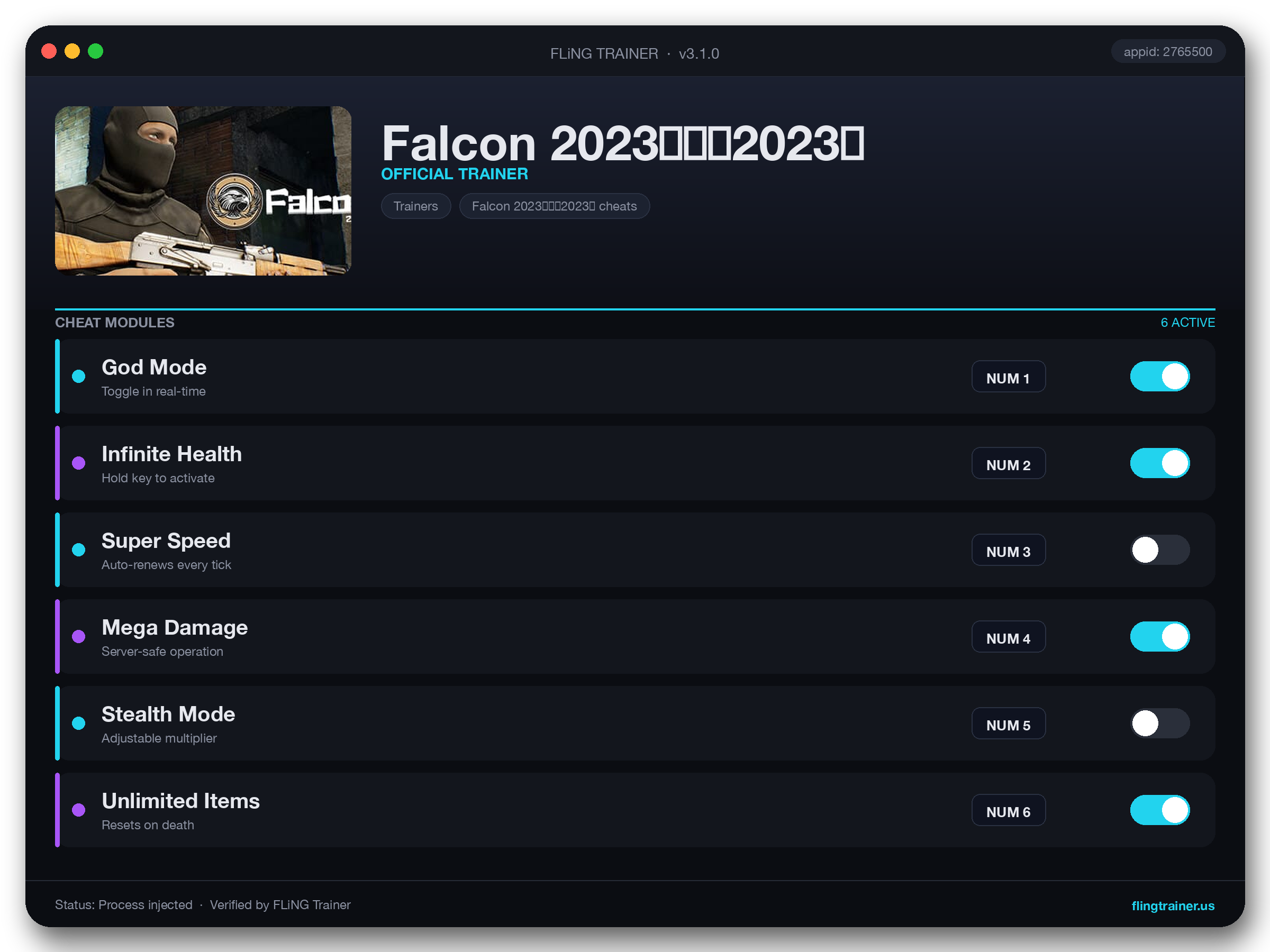 Falcon 2023（猎鹰2023） Trainer interface