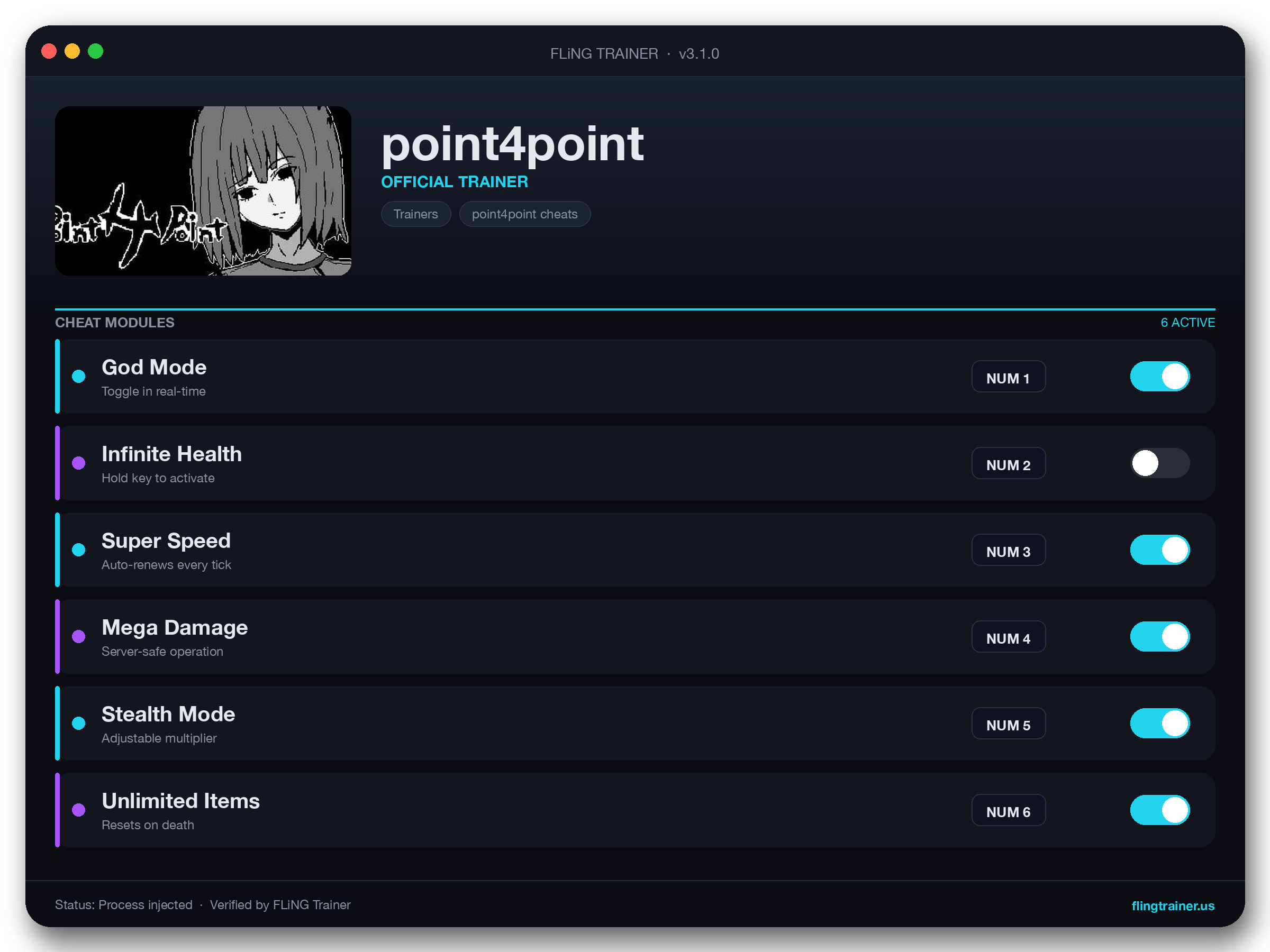 point4point Trainer interface