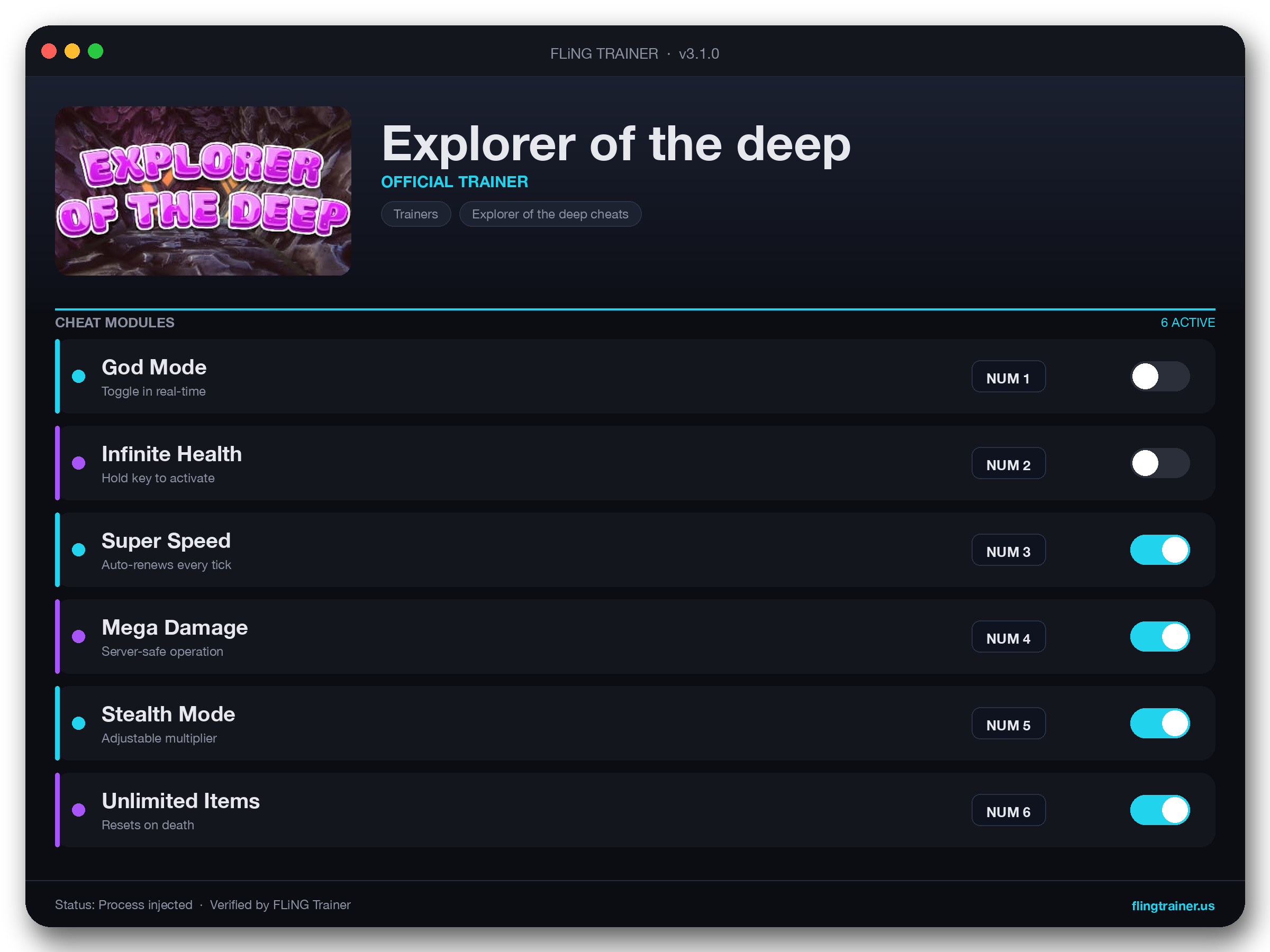 Explorer of the deep Trainer interface