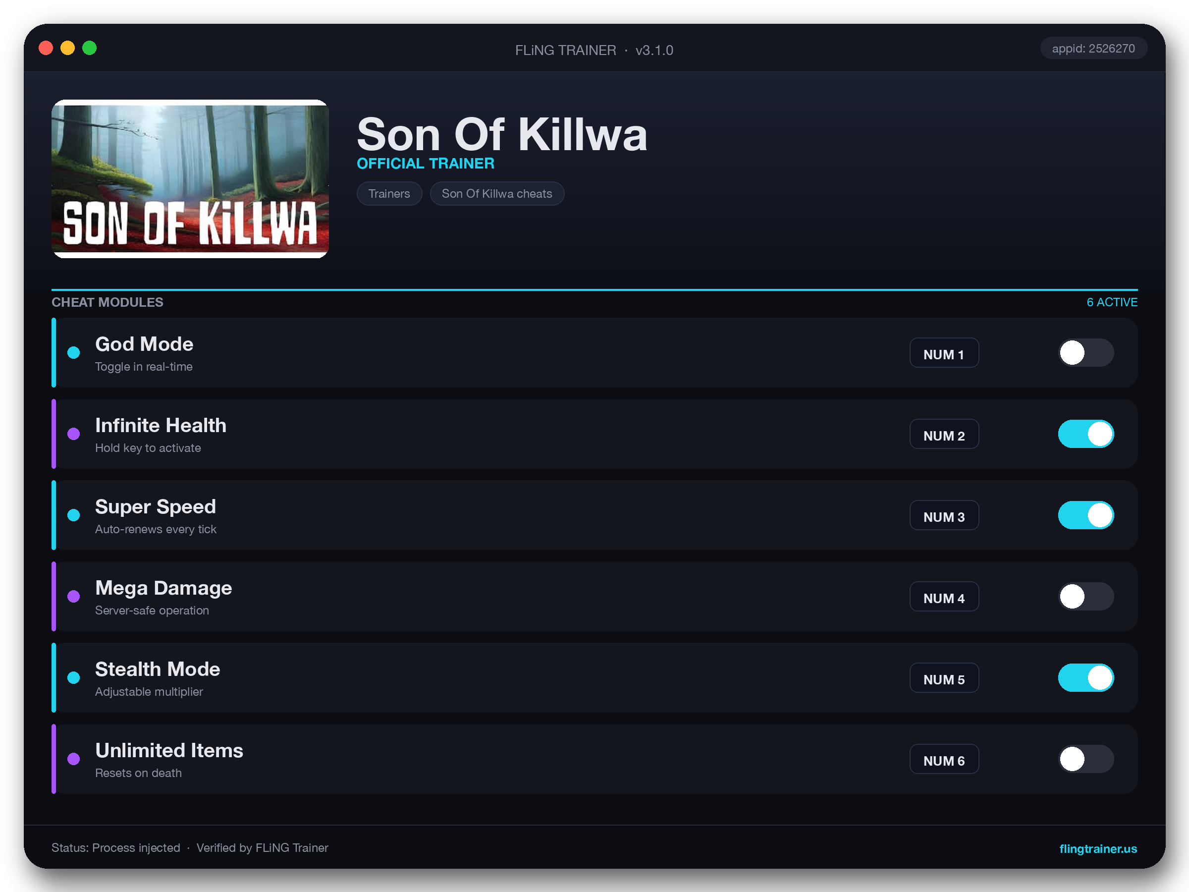 Son Of Killwa Trainer interface