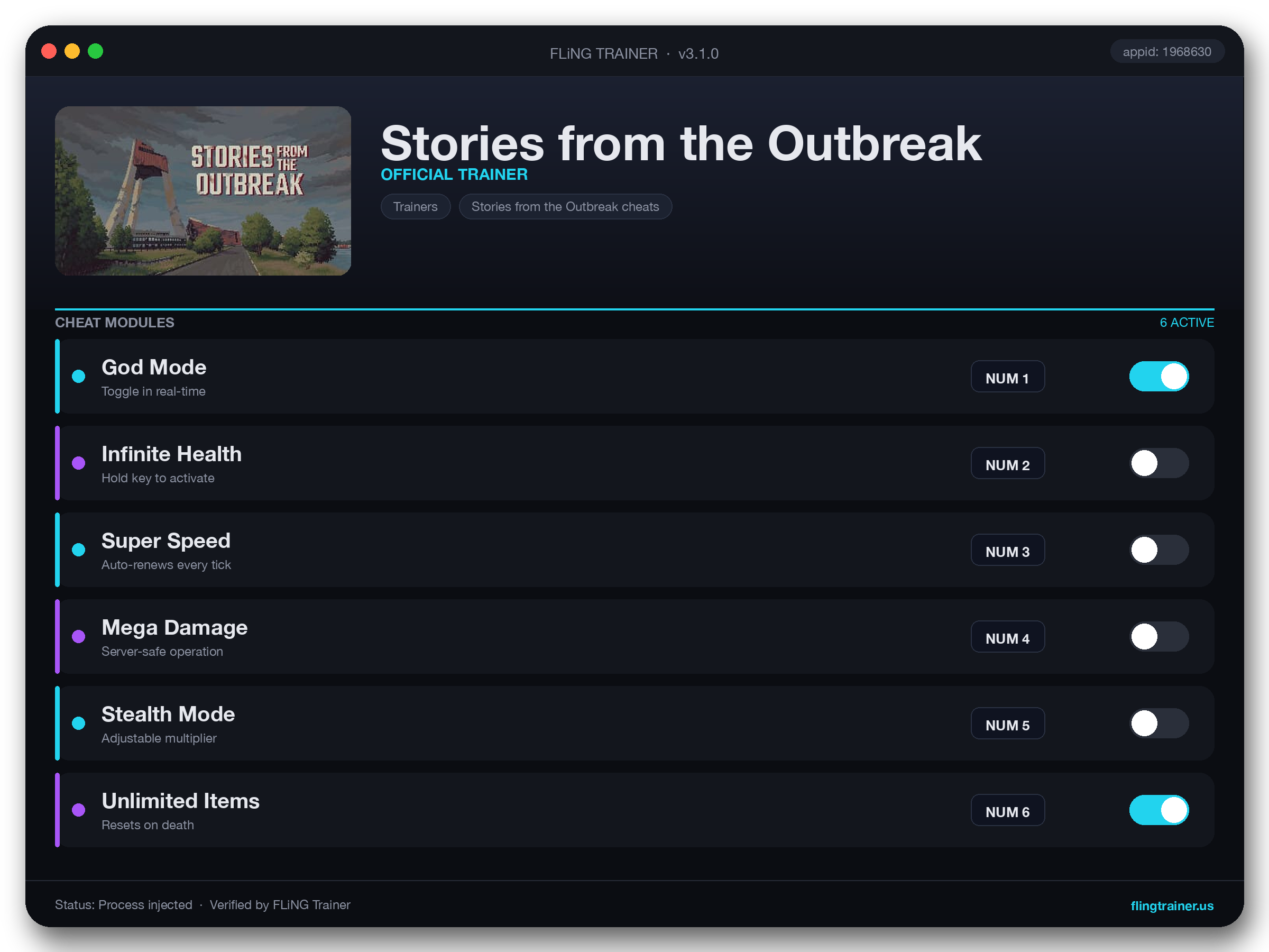 Stories from the Outbreak Trainer interface