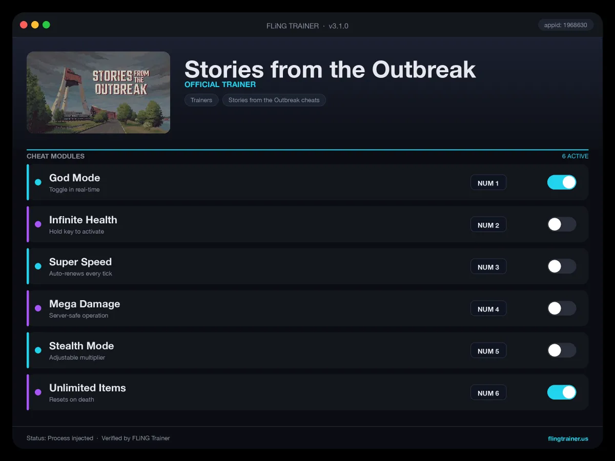 Stories from the Outbreak Trainer interface