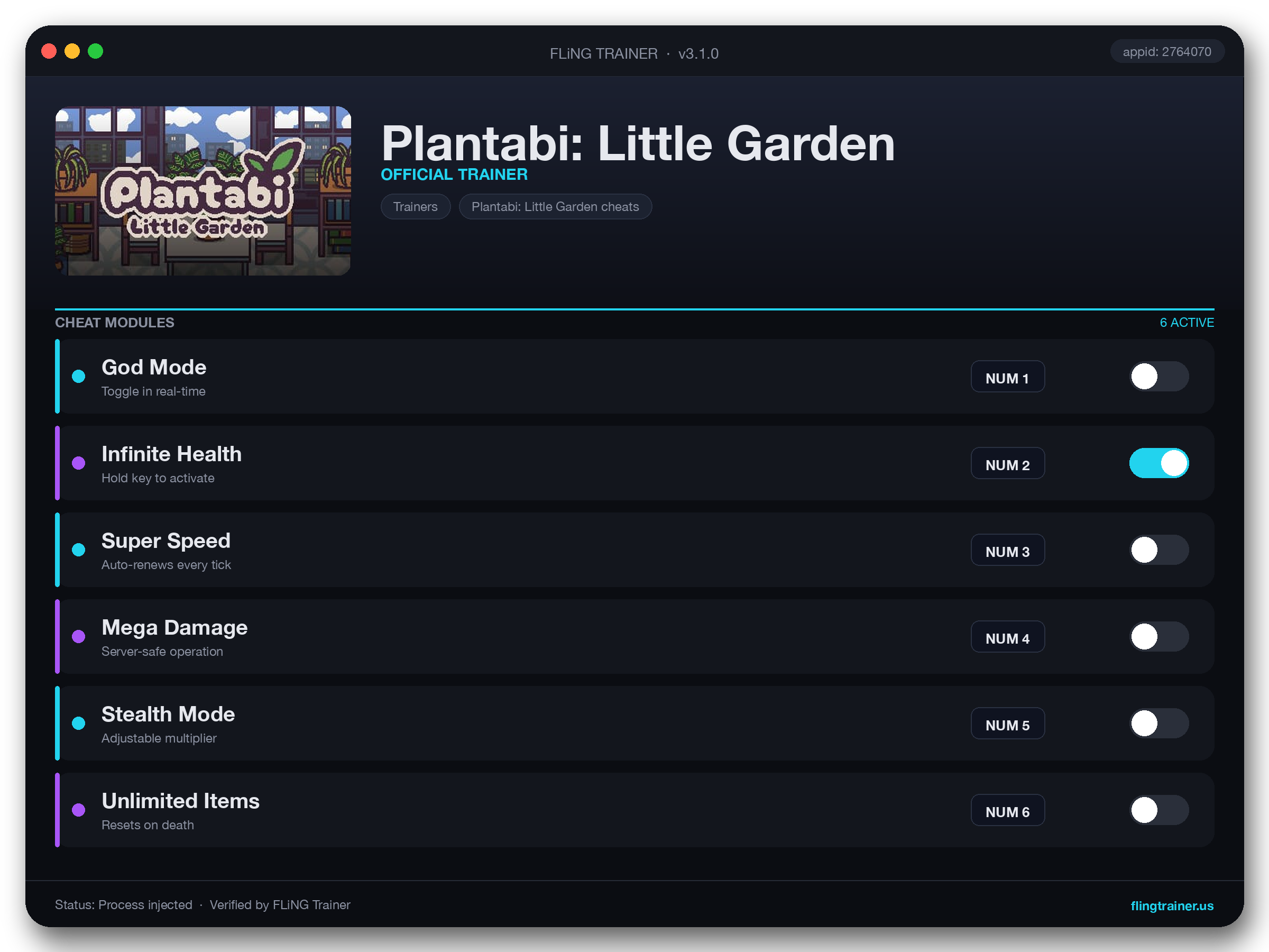 Plantabi: Little Garden Trainer interface