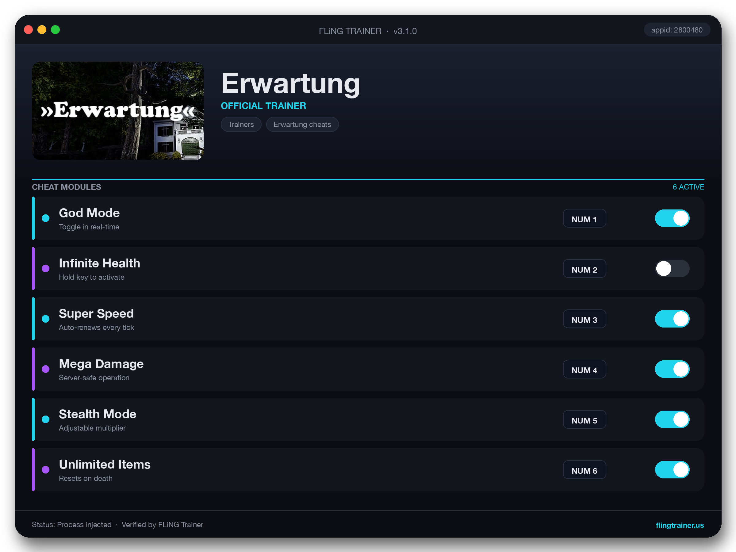 Erwartung Trainer interface
