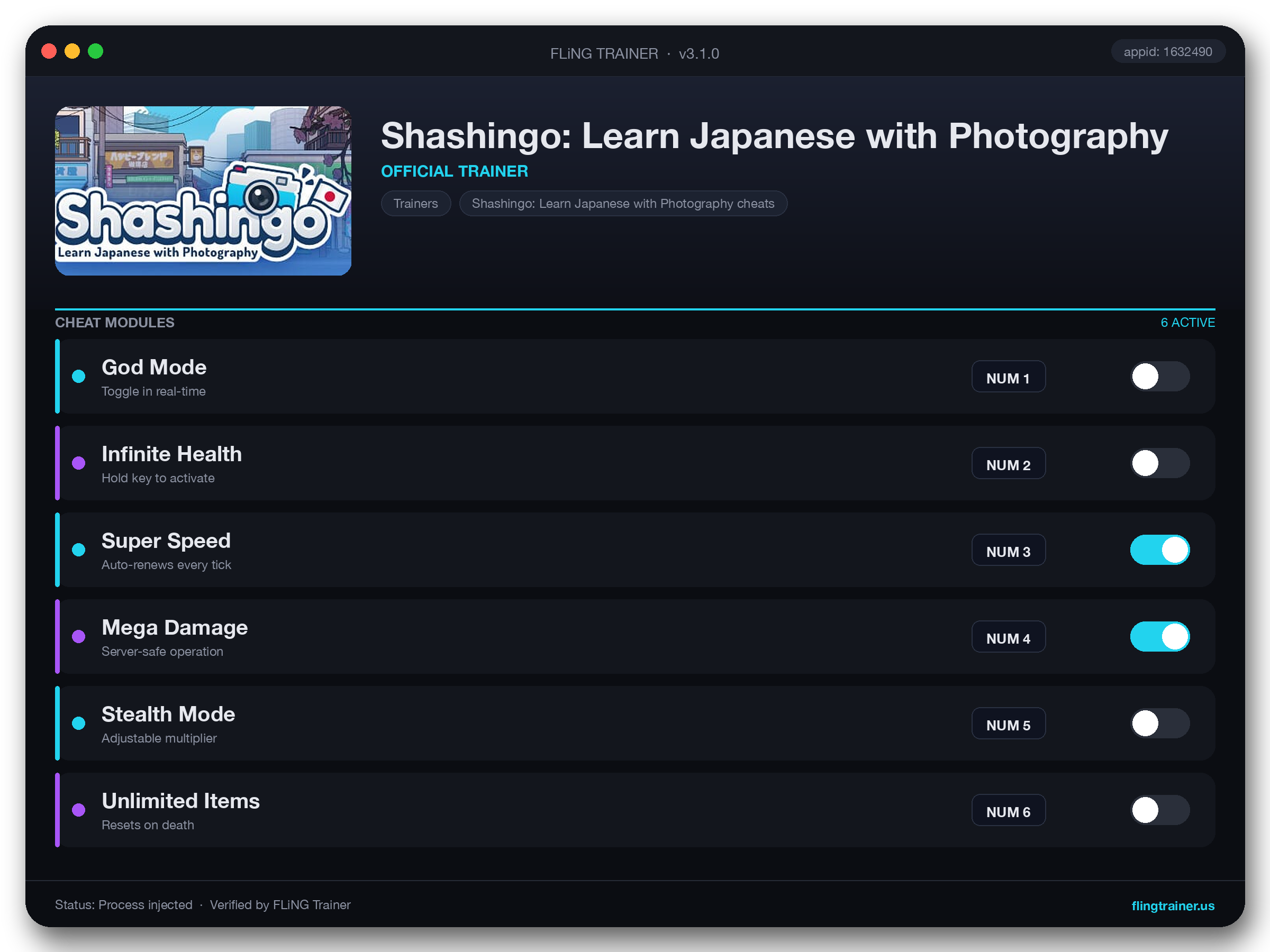 Shashingo: Learn Japanese with Photography Trainer interface