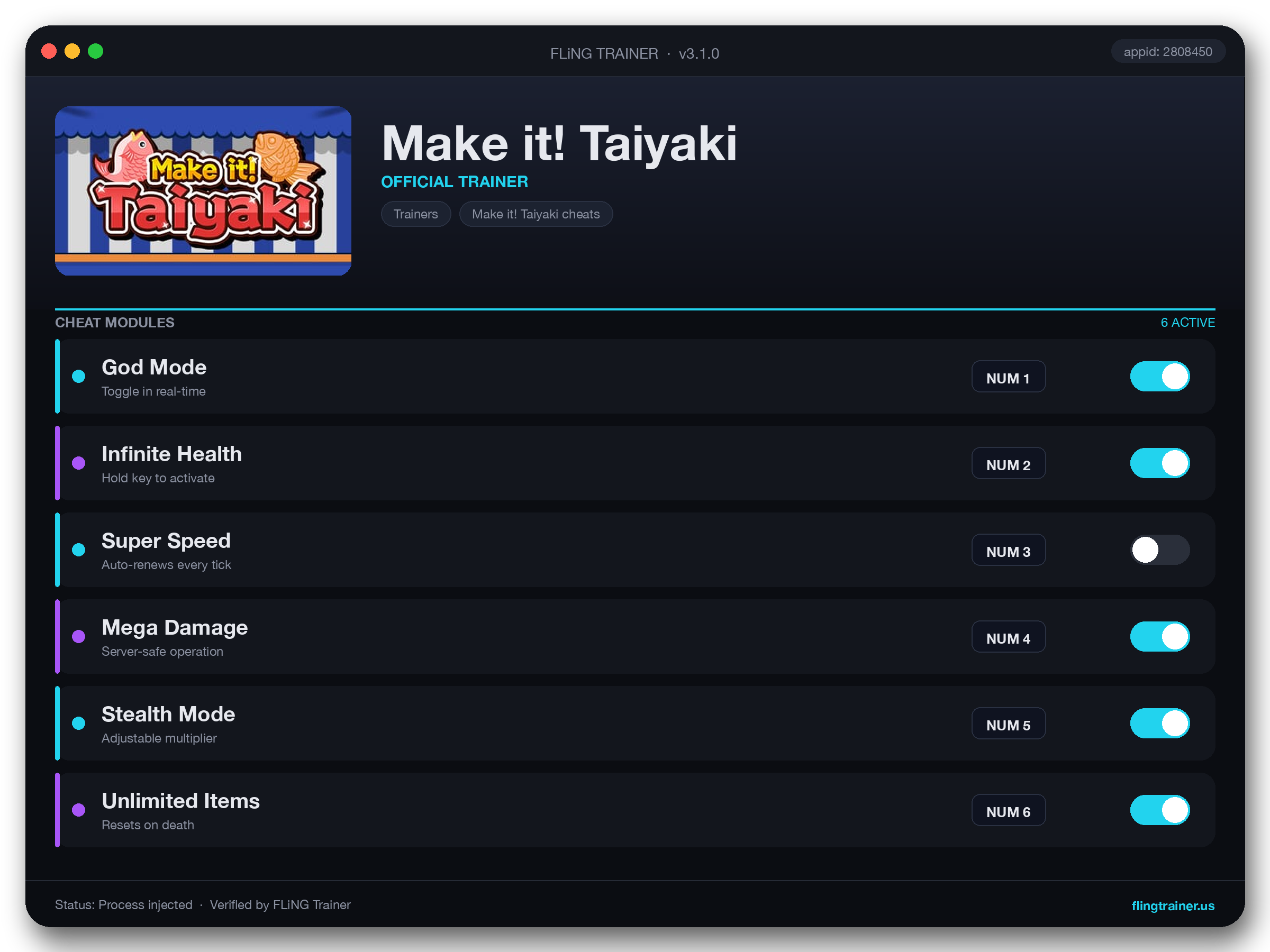 Make it! Taiyaki Trainer interface