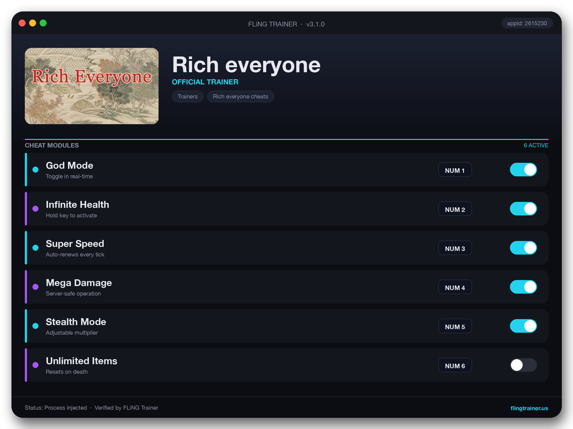 Rich everyone Trainer interface