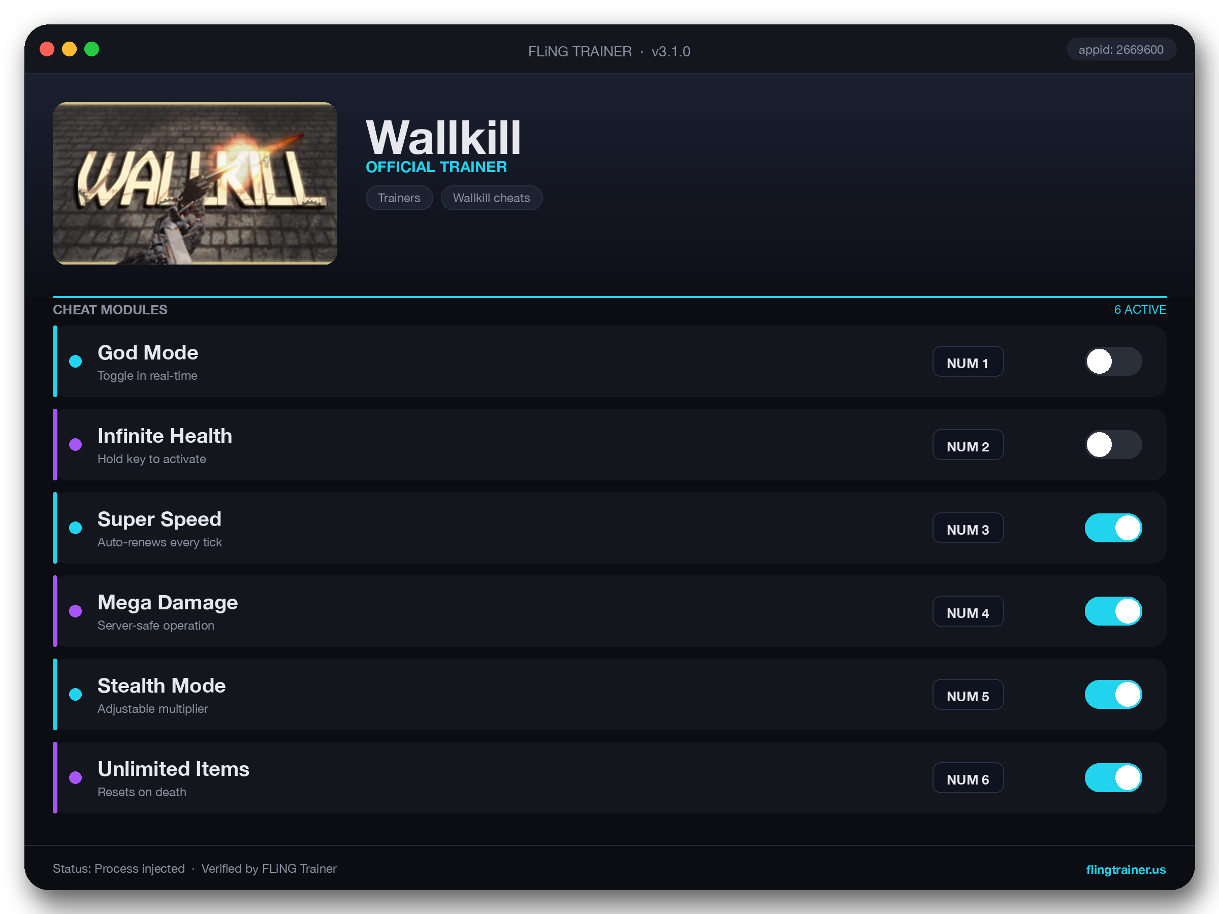 Wallkill Trainer interface