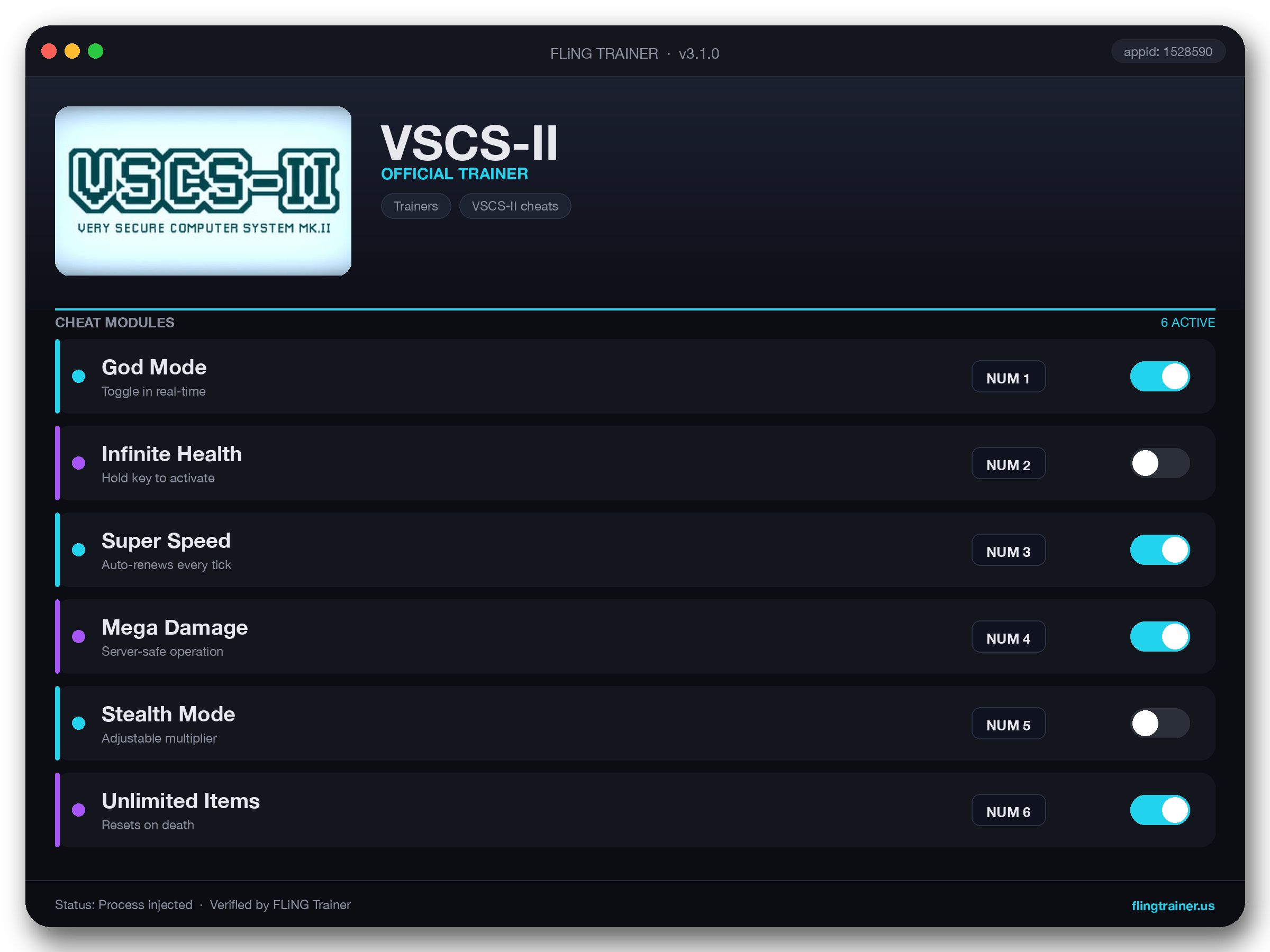 VSCS-II Trainer interface