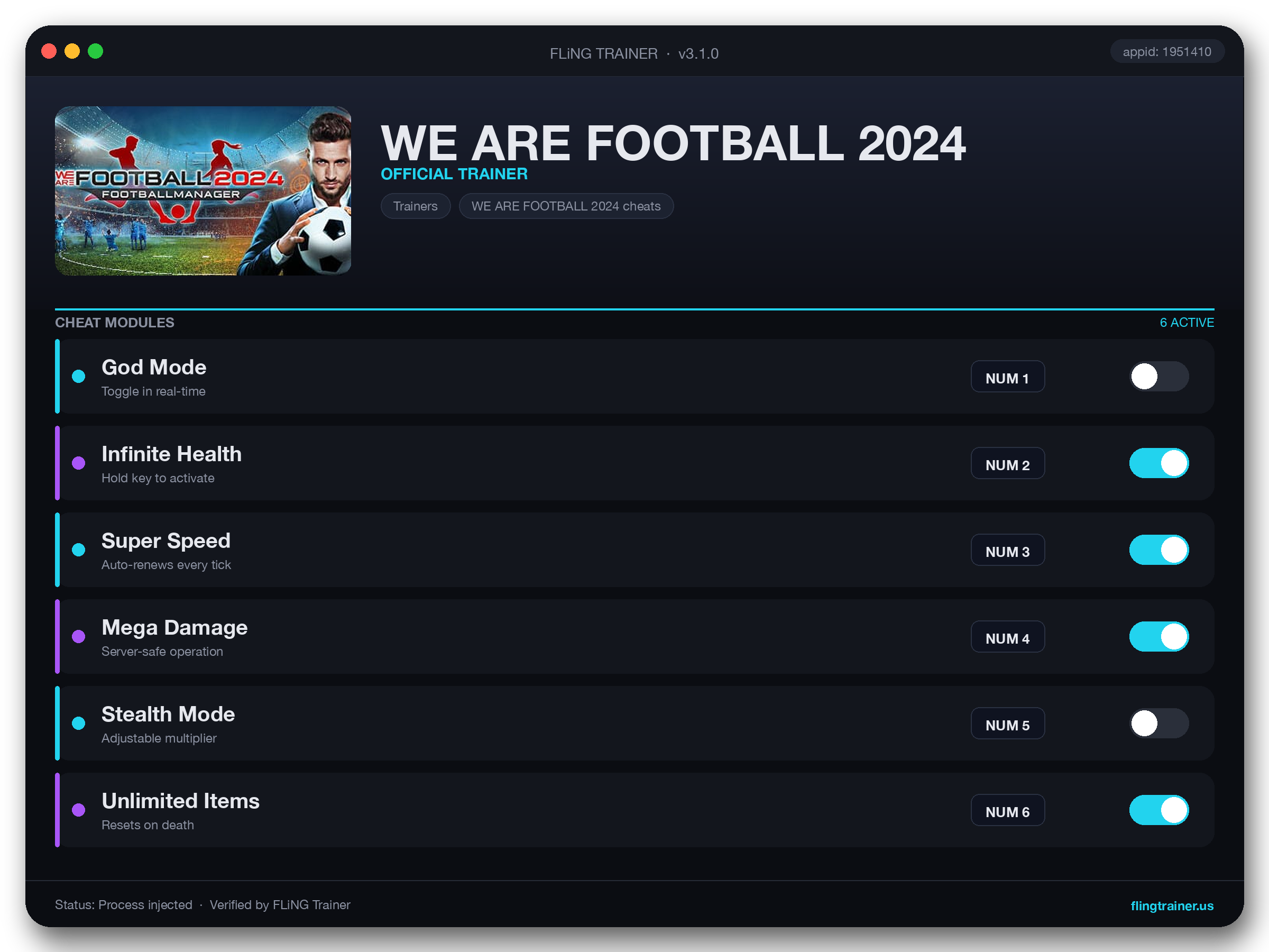WE ARE FOOTBALL 2024 Trainer interface