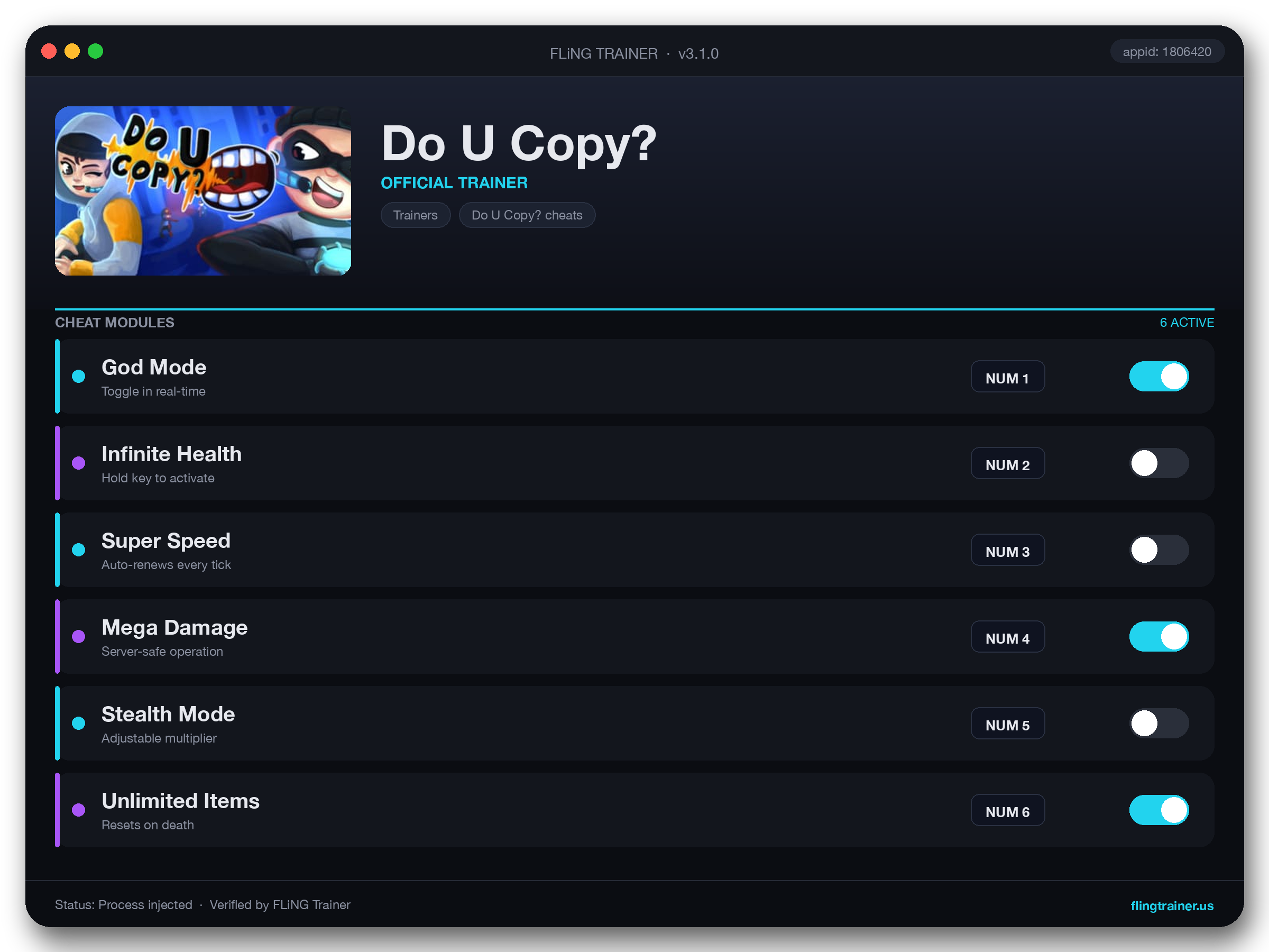Do U Copy? Trainer interface