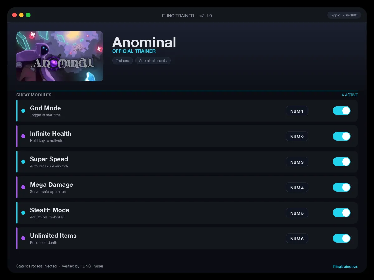 Anominal Trainer interface