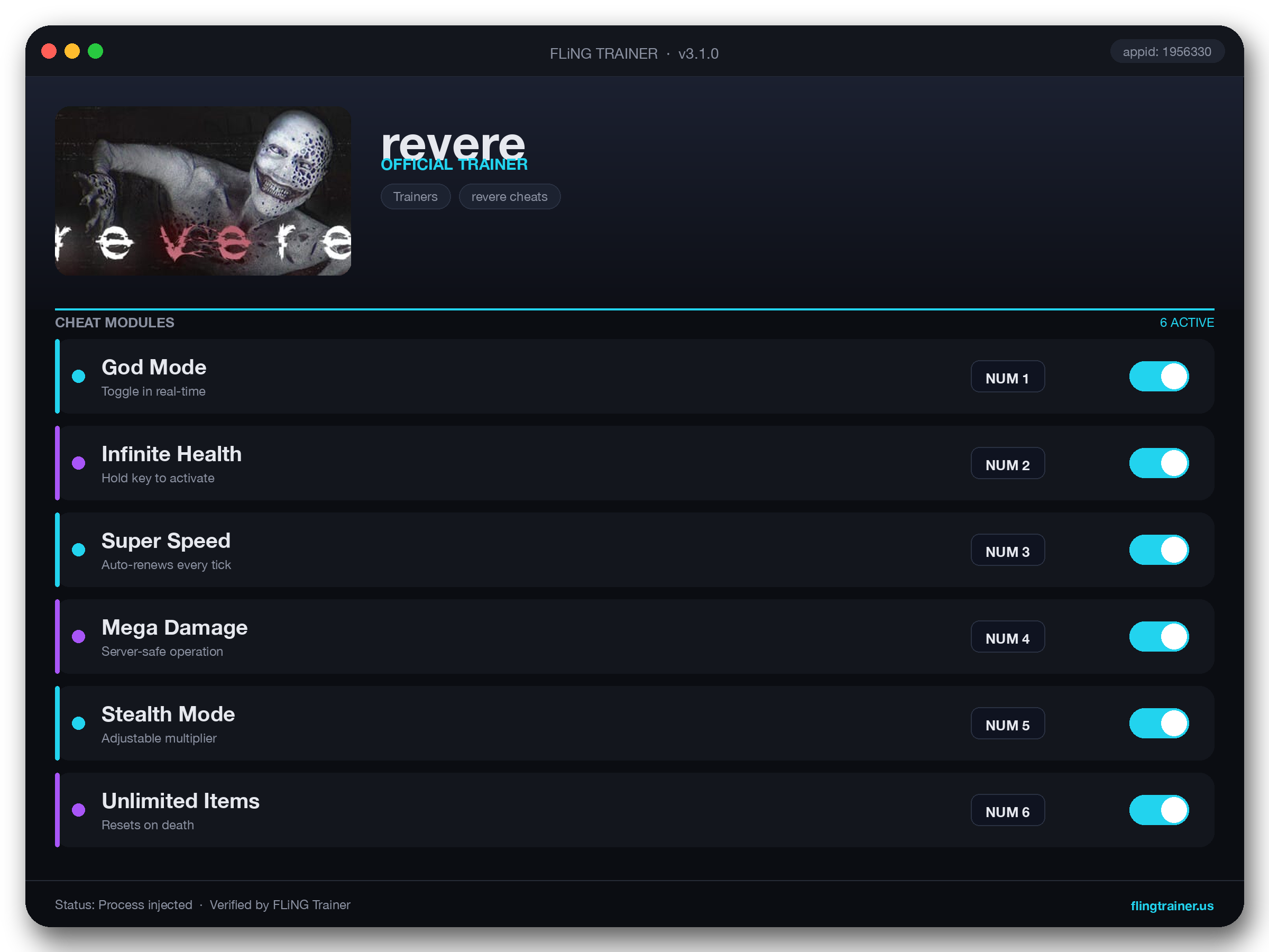revere Trainer interface