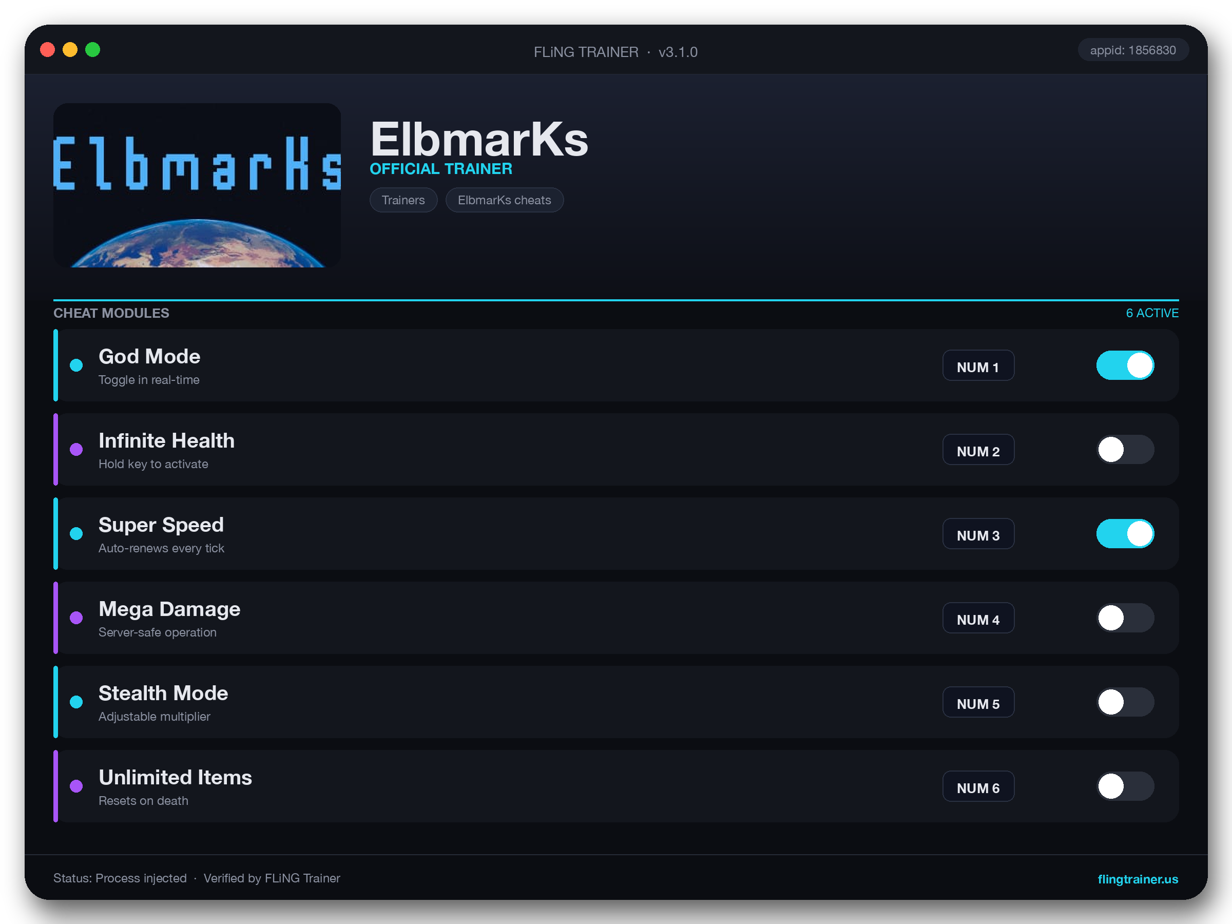 ElbmarKs Trainer interface