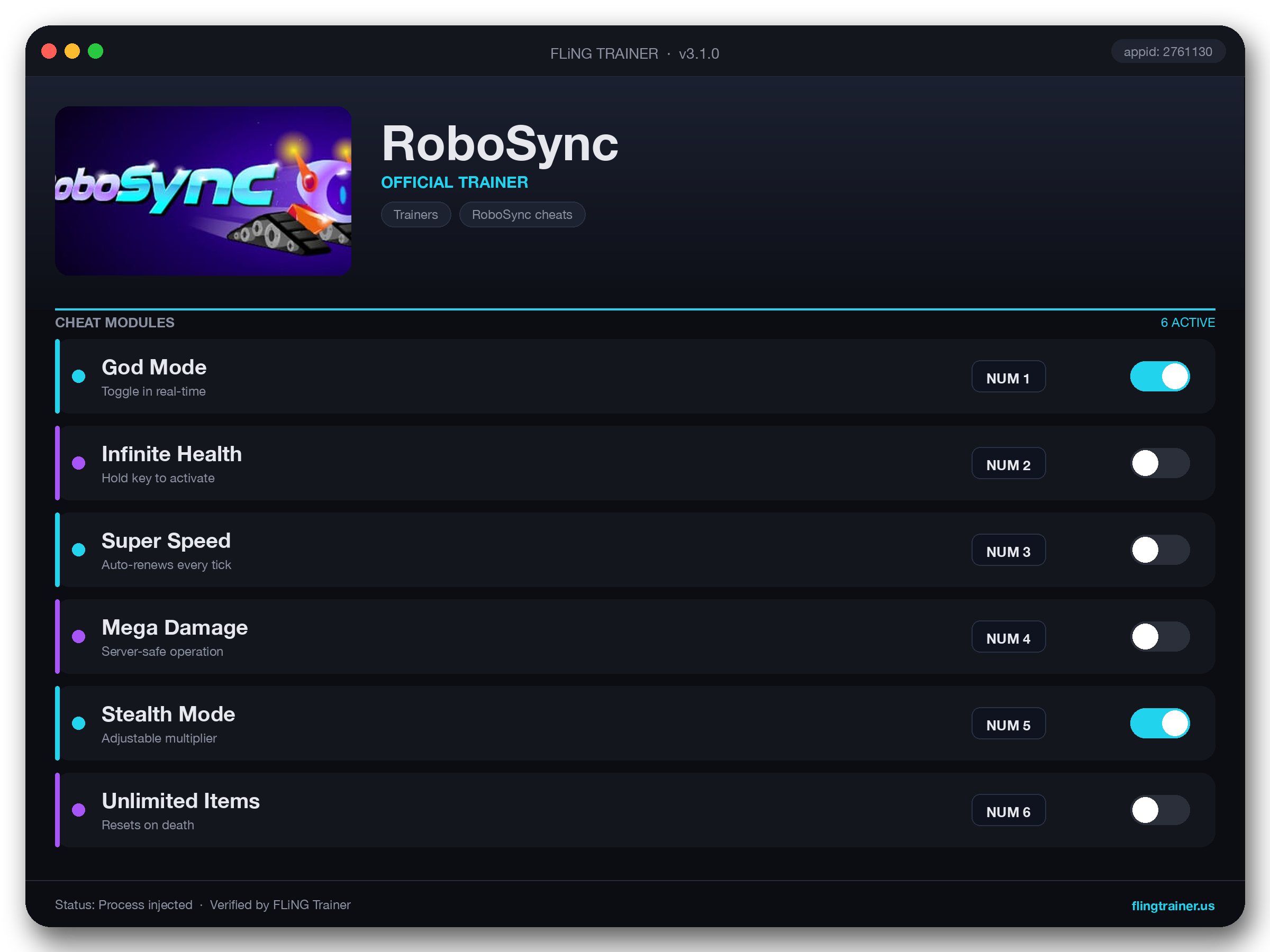 RoboSync Trainer interface