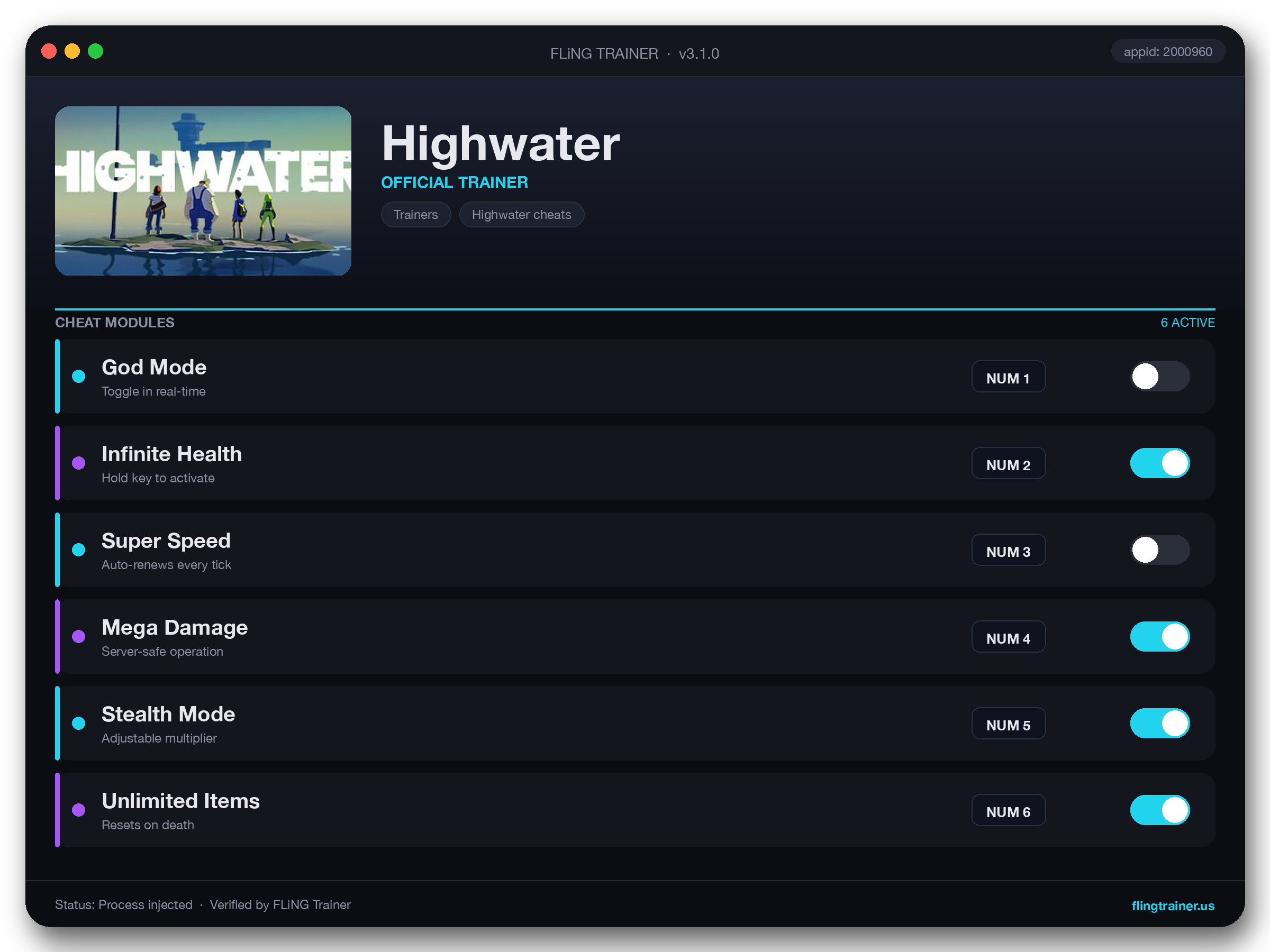 Highwater Trainer interface