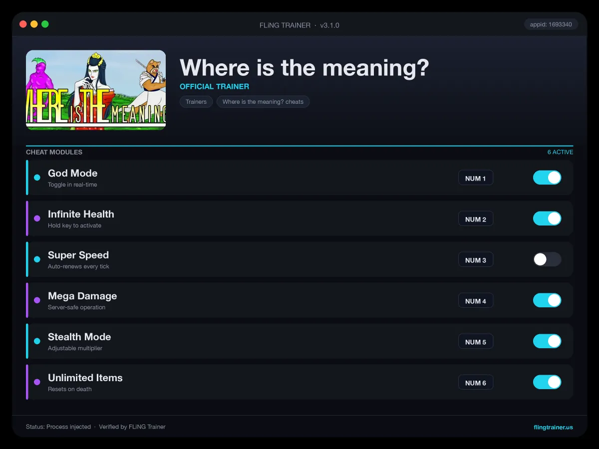 Where is the meaning? Trainer interface