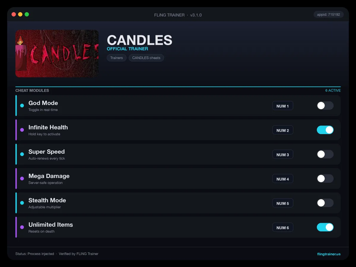 CANDLES Trainer interface