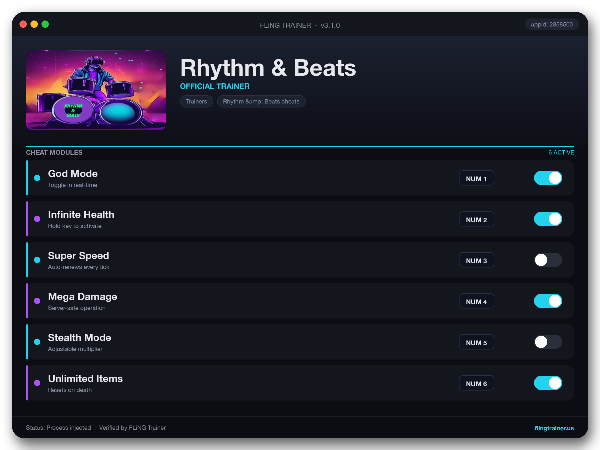 Rhythm & Beats Trainer interface