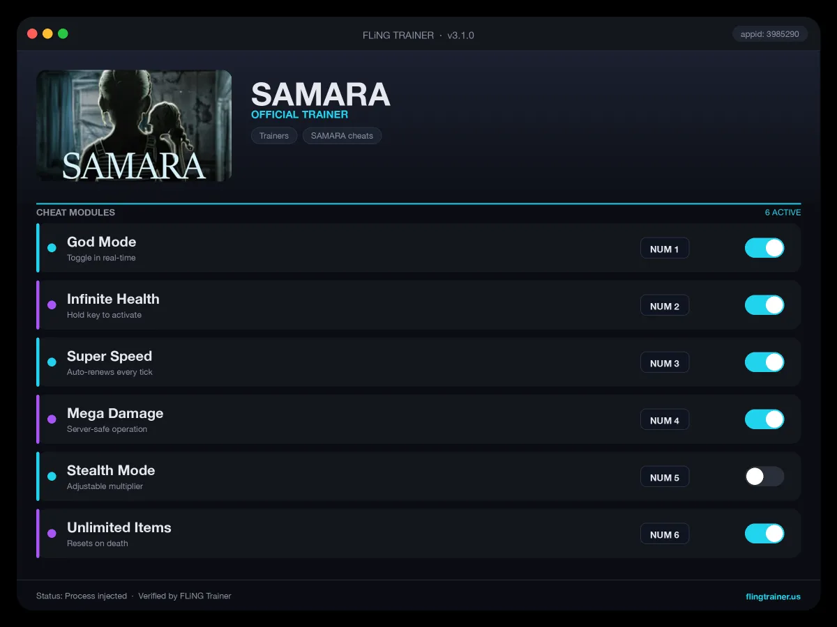 SAMARA Trainer interface