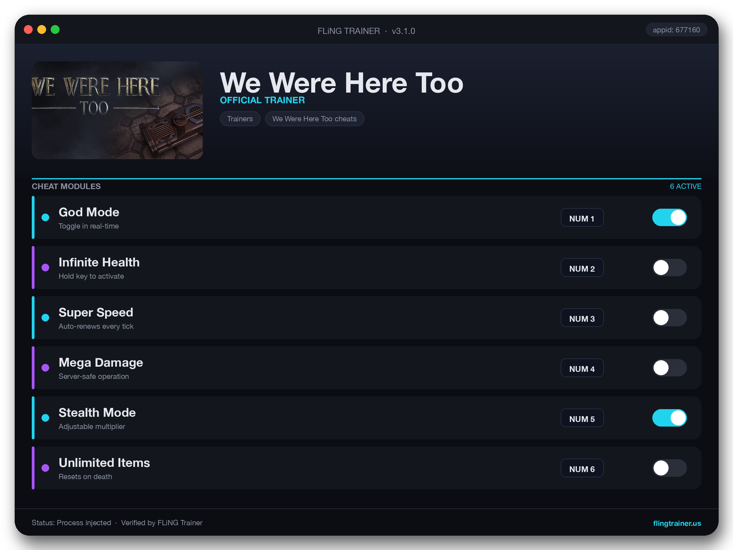 We Were Here Too Trainer interface