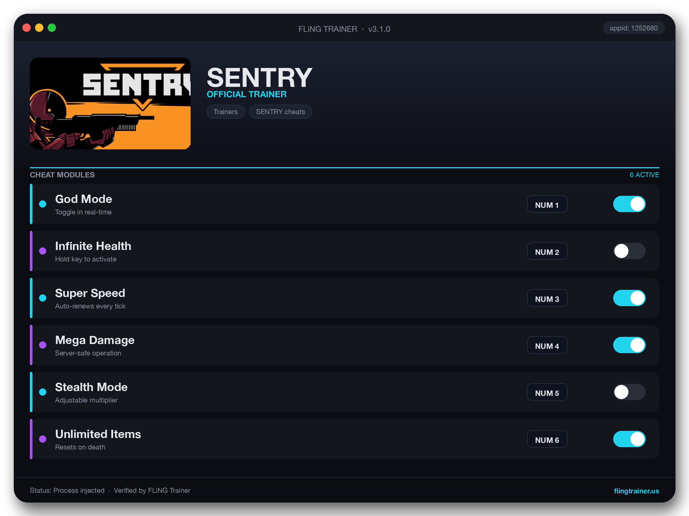 SENTRY Trainer interface