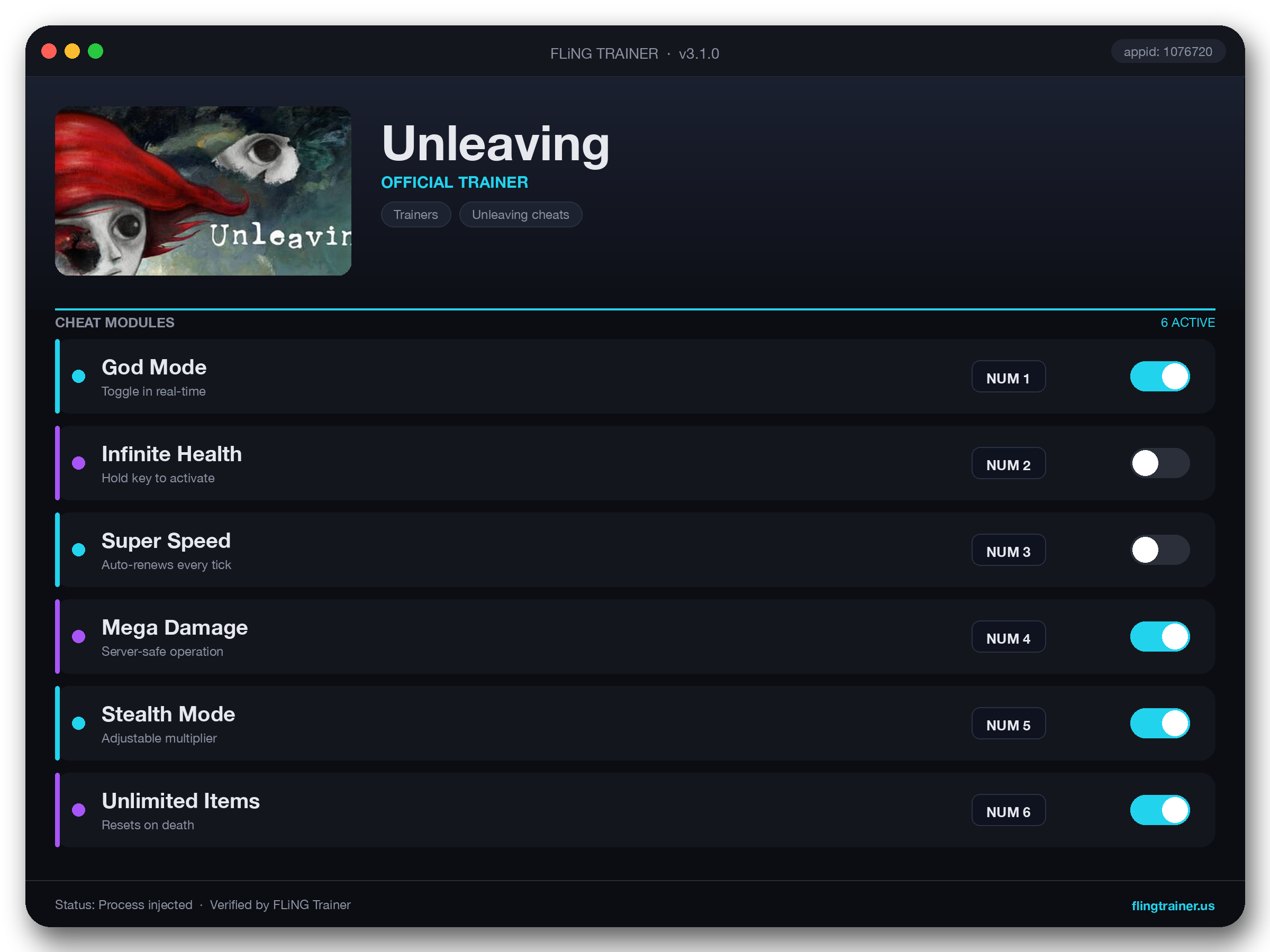 Unleaving Trainer interface