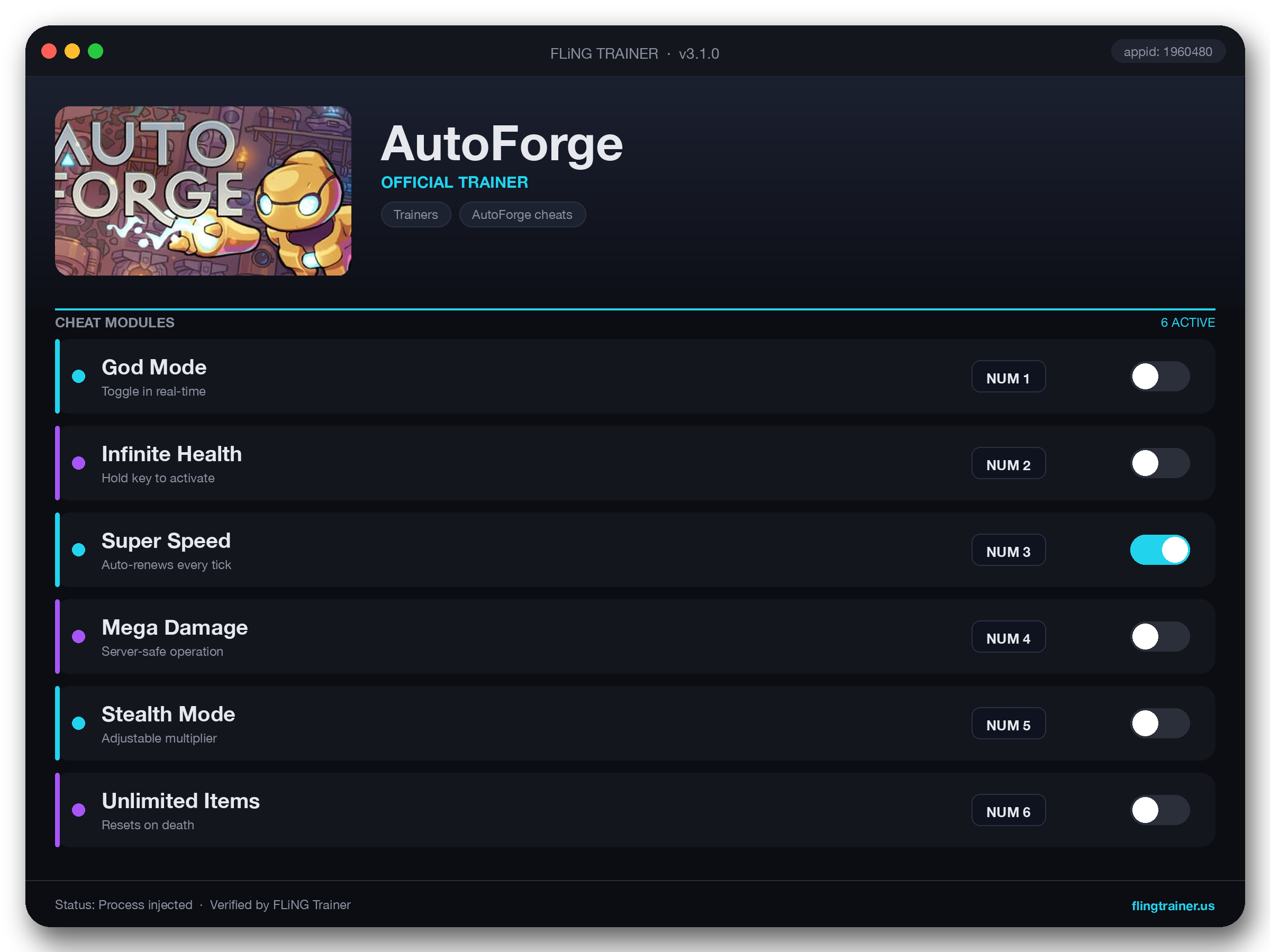 AutoForge Trainer interface