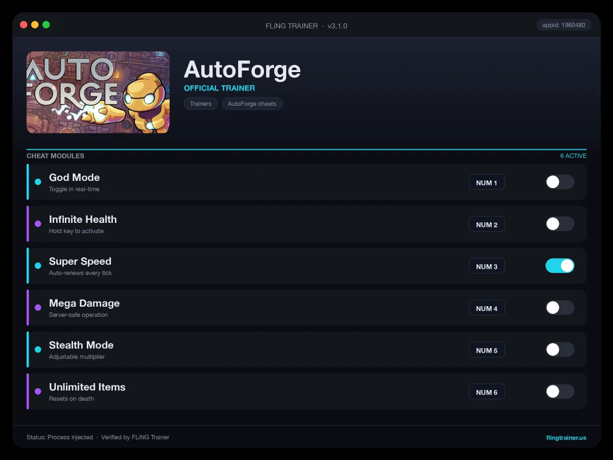 AutoForge Trainer interface