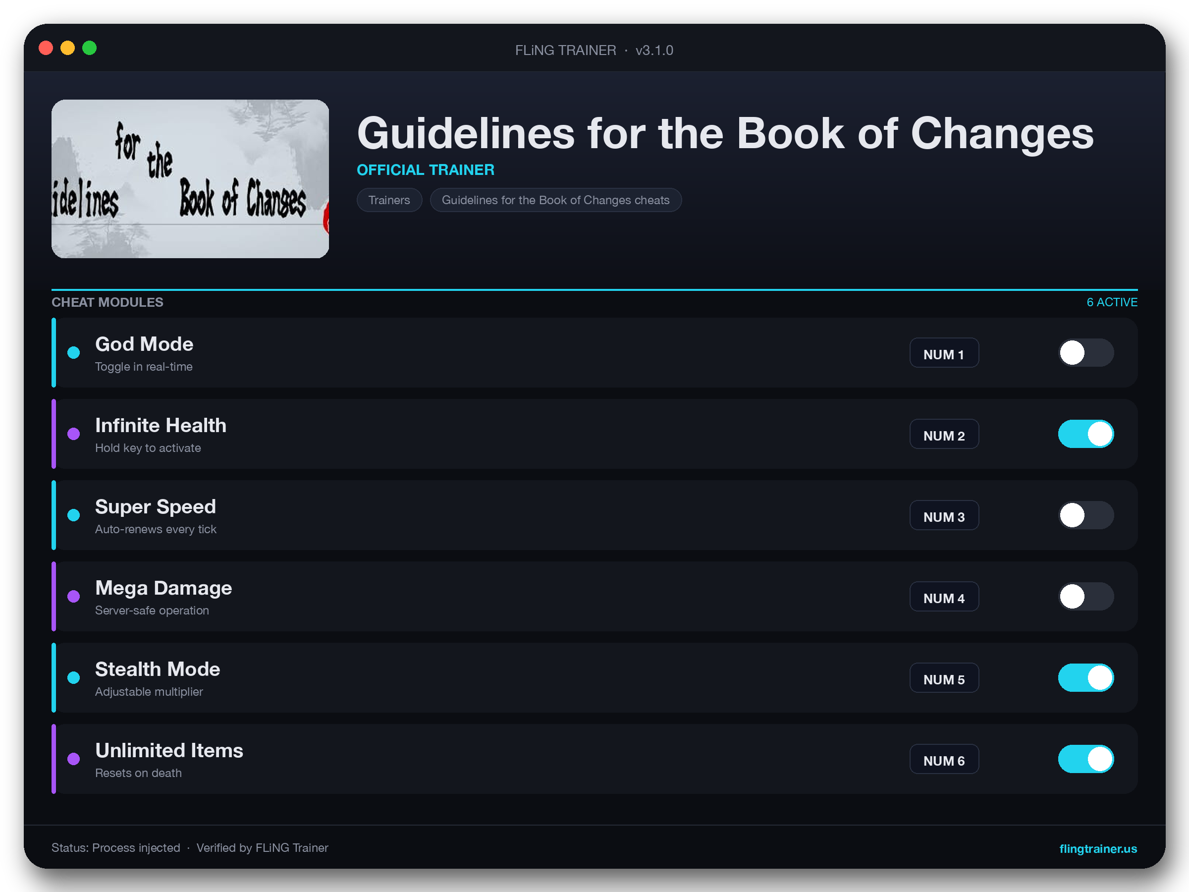 Guidelines for the Book of Changes Trainer interface