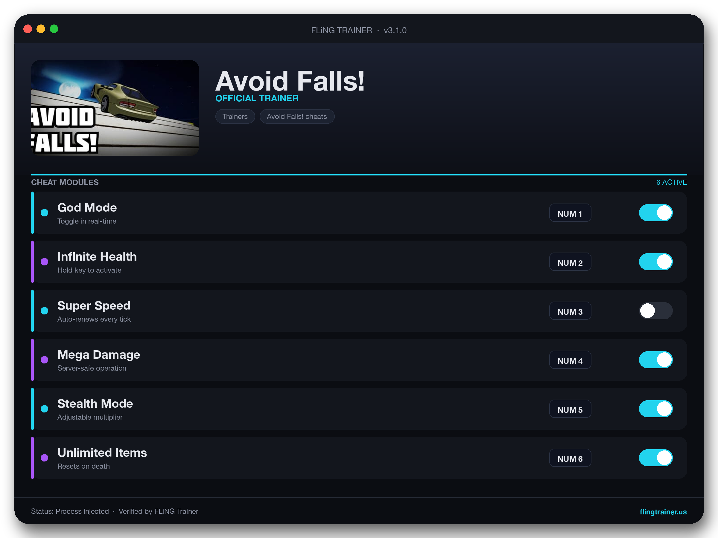 Avoid Falls! Trainer interface