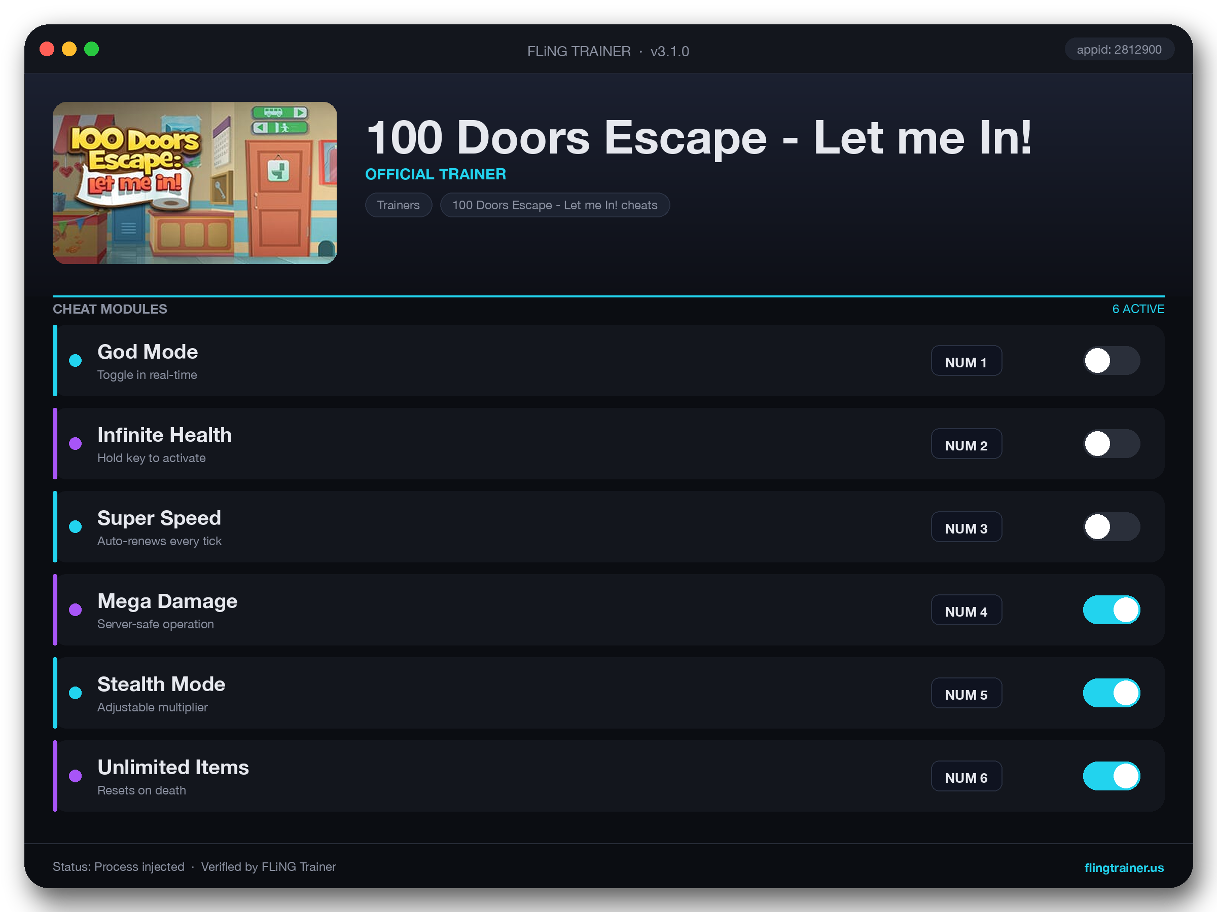 100 Doors Escape - Let me In! Trainer interface