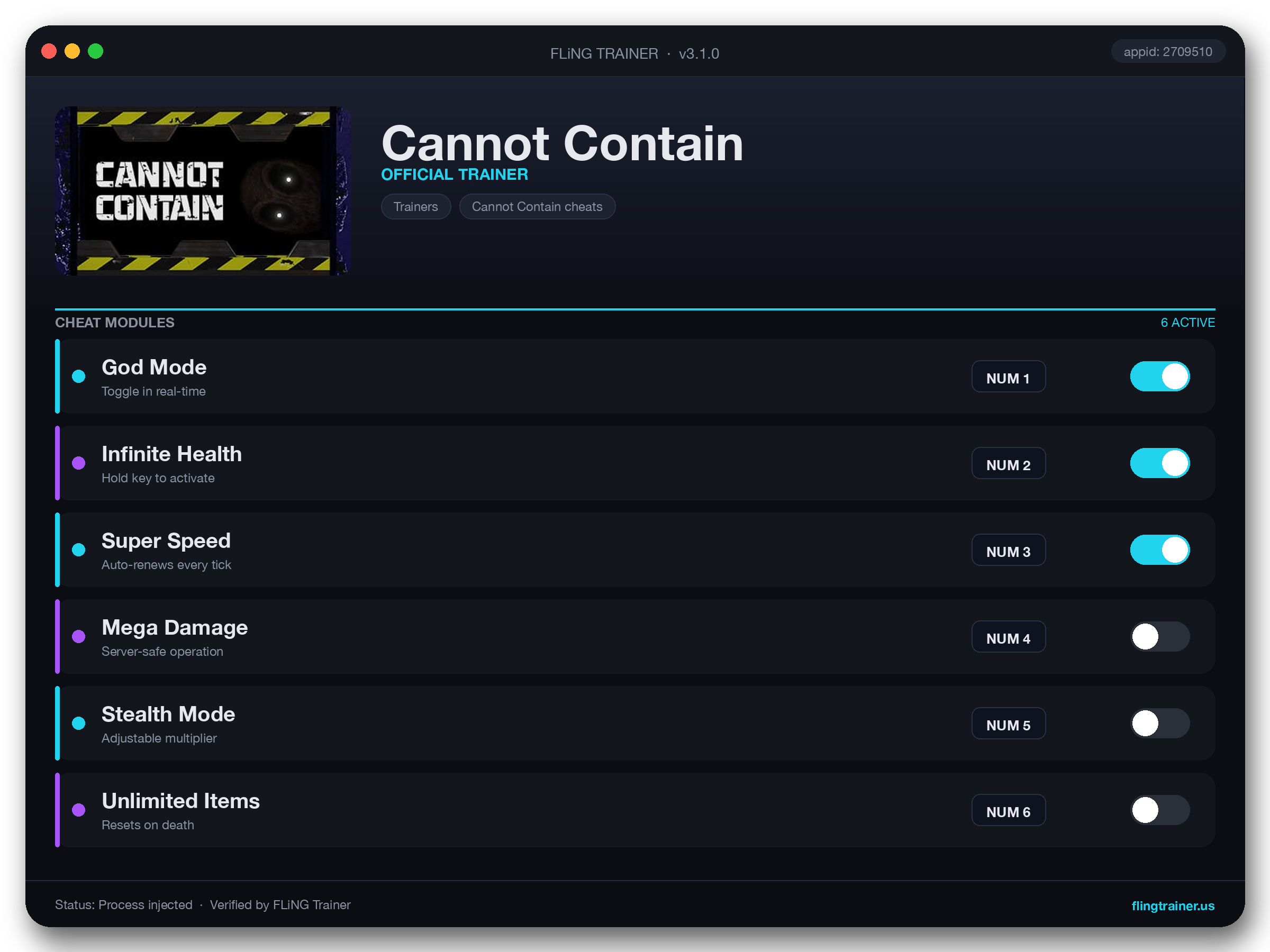 Cannot Contain Trainer interface