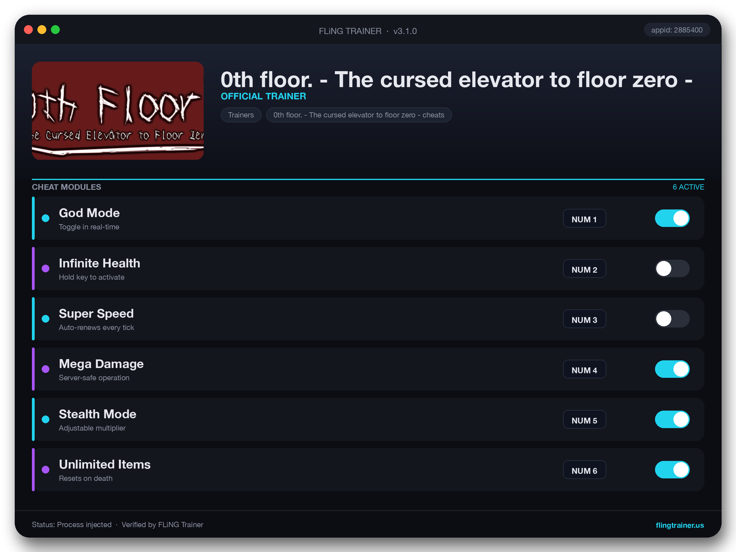 0th floor. - The cursed elevator to floor zero - Trainer interface